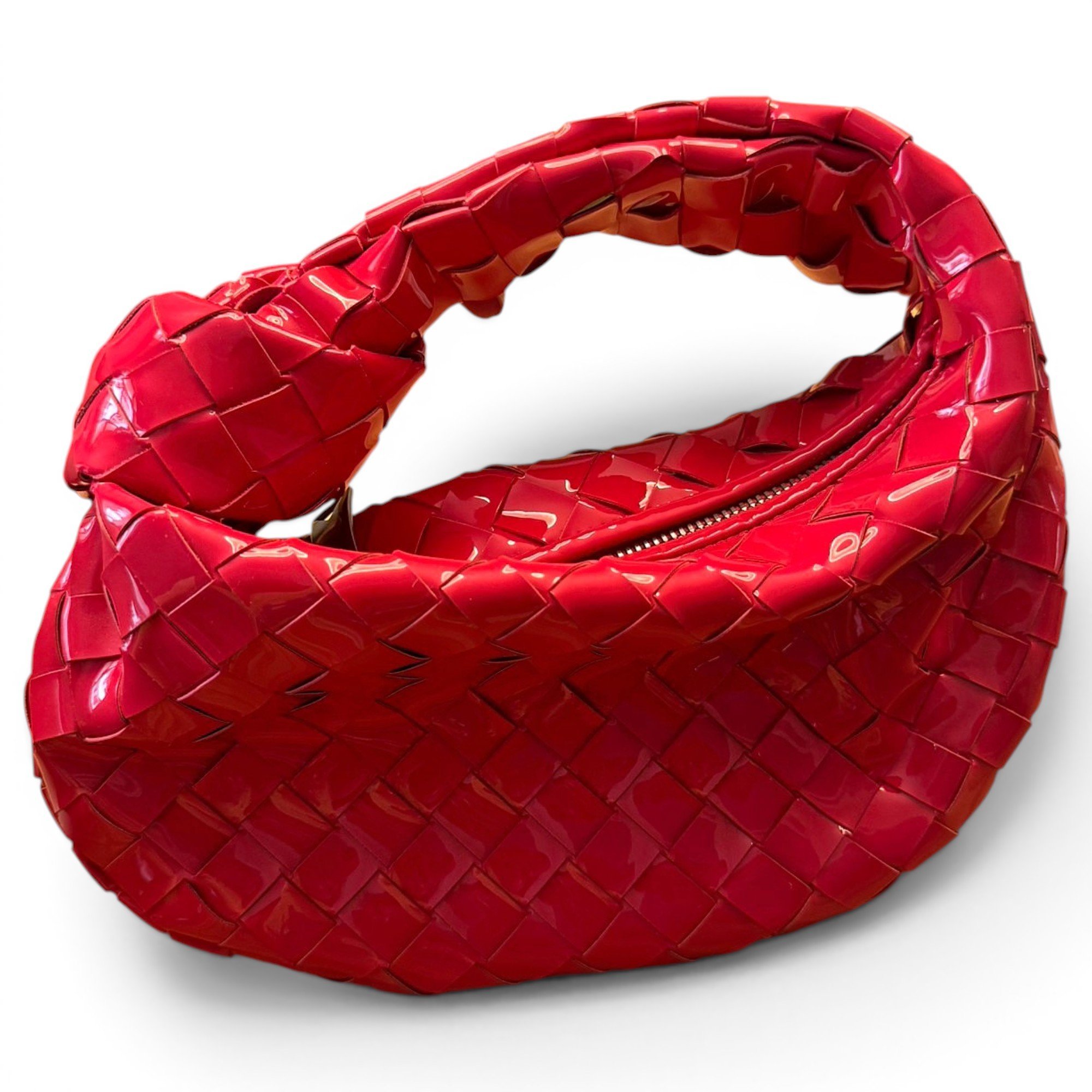 Jodie patent leather clutch bag