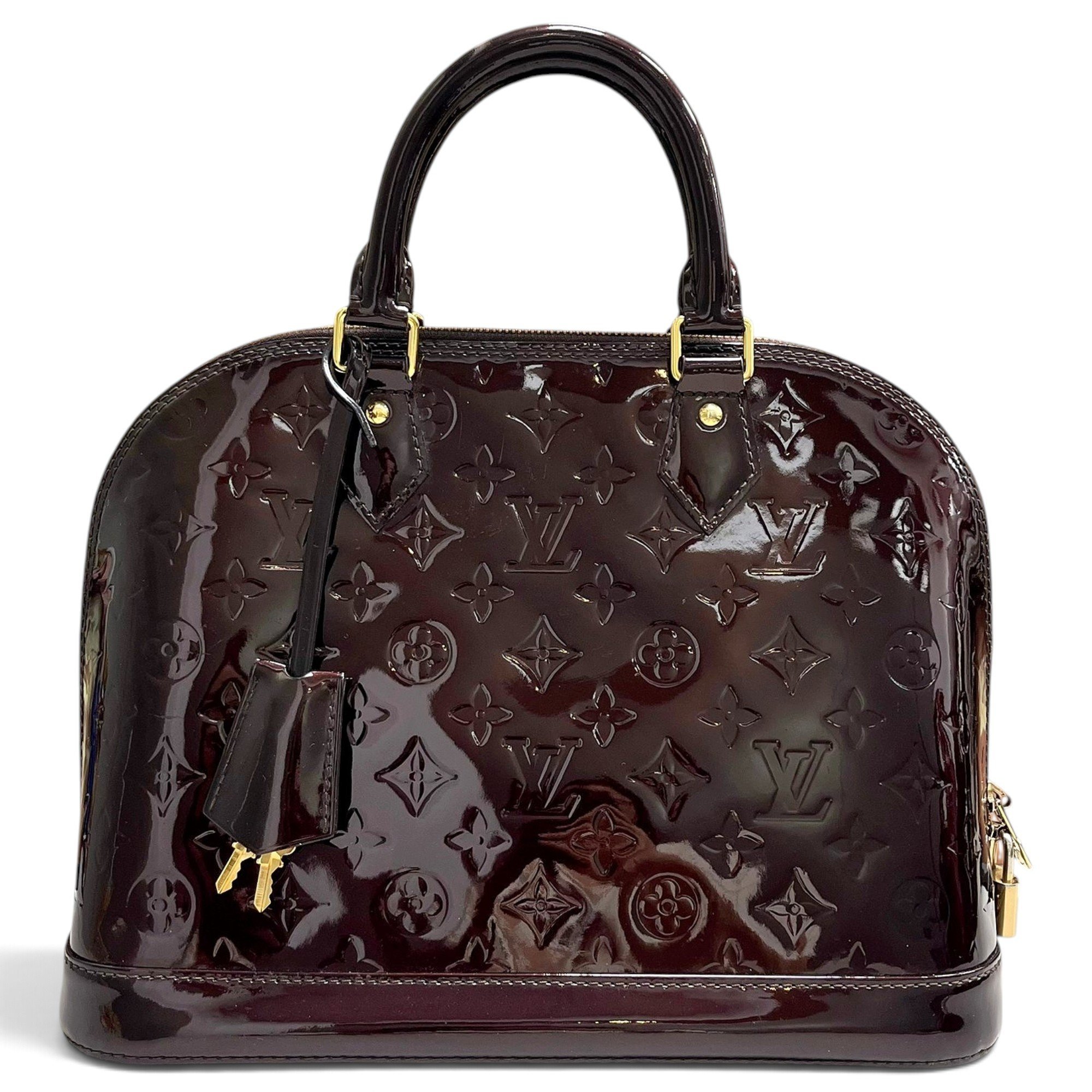 Alma patent leather handbag