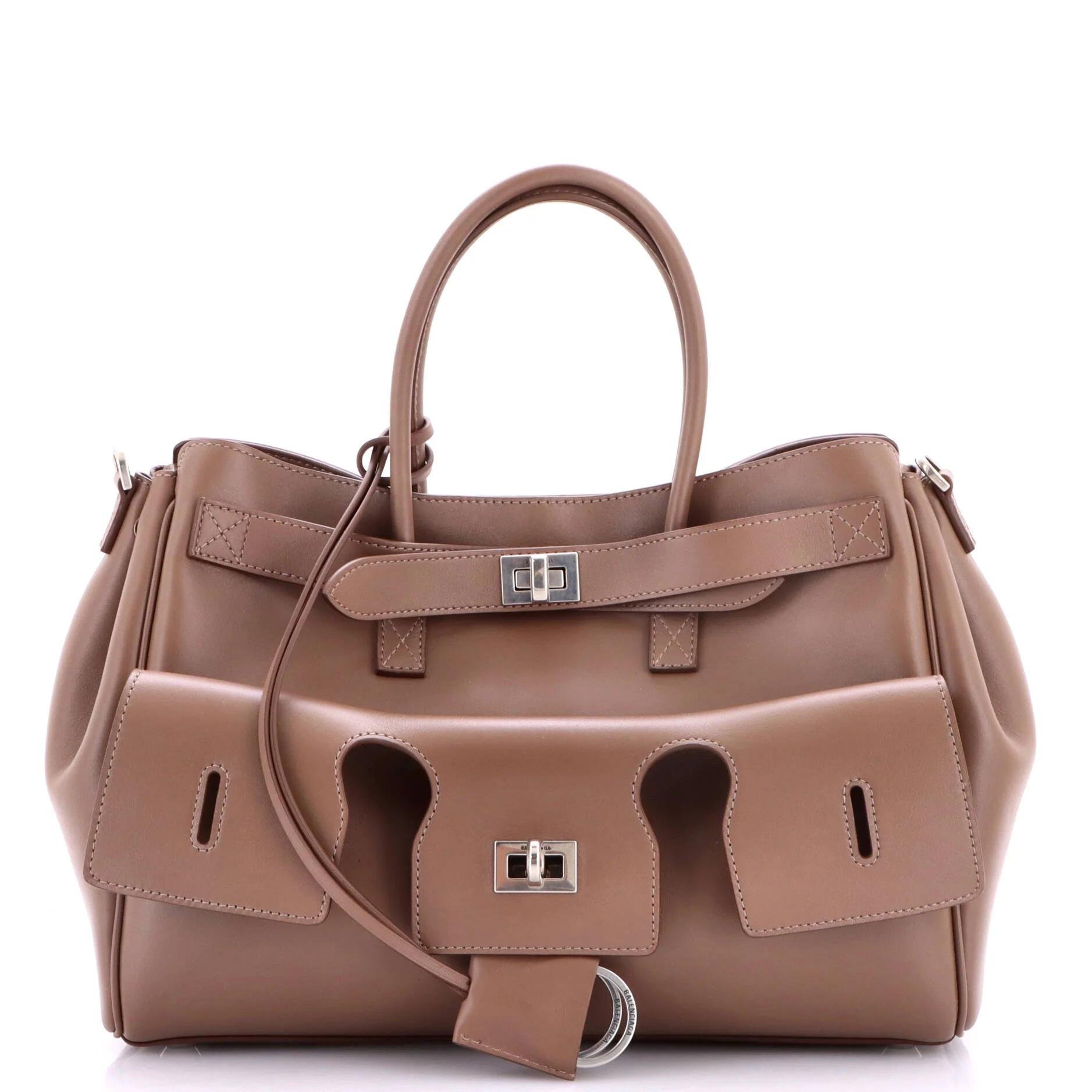 Leather tote