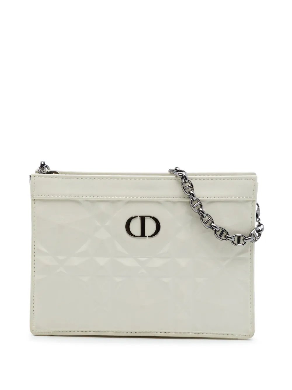 2022 Macrocannage Diamond Calfskin Caro Every Dior Pouch crossbody bag