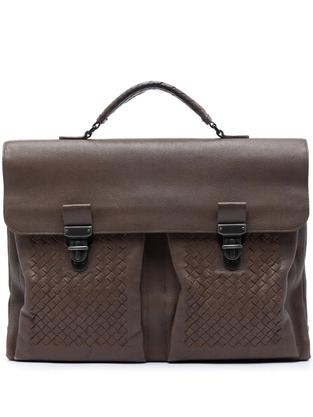 2012-2026 Intrecciato Trimmed Nappa business bag