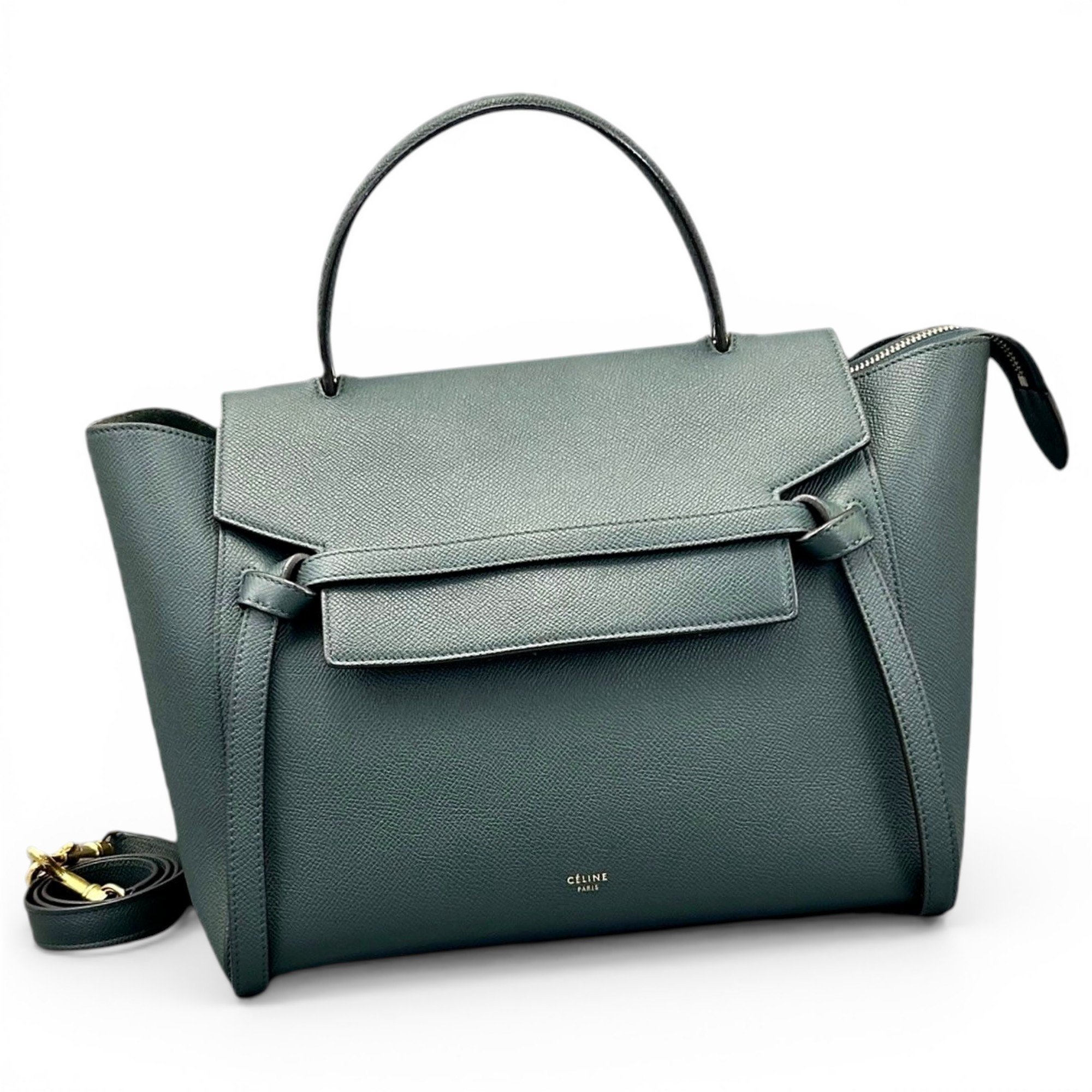 Belt leather handbag