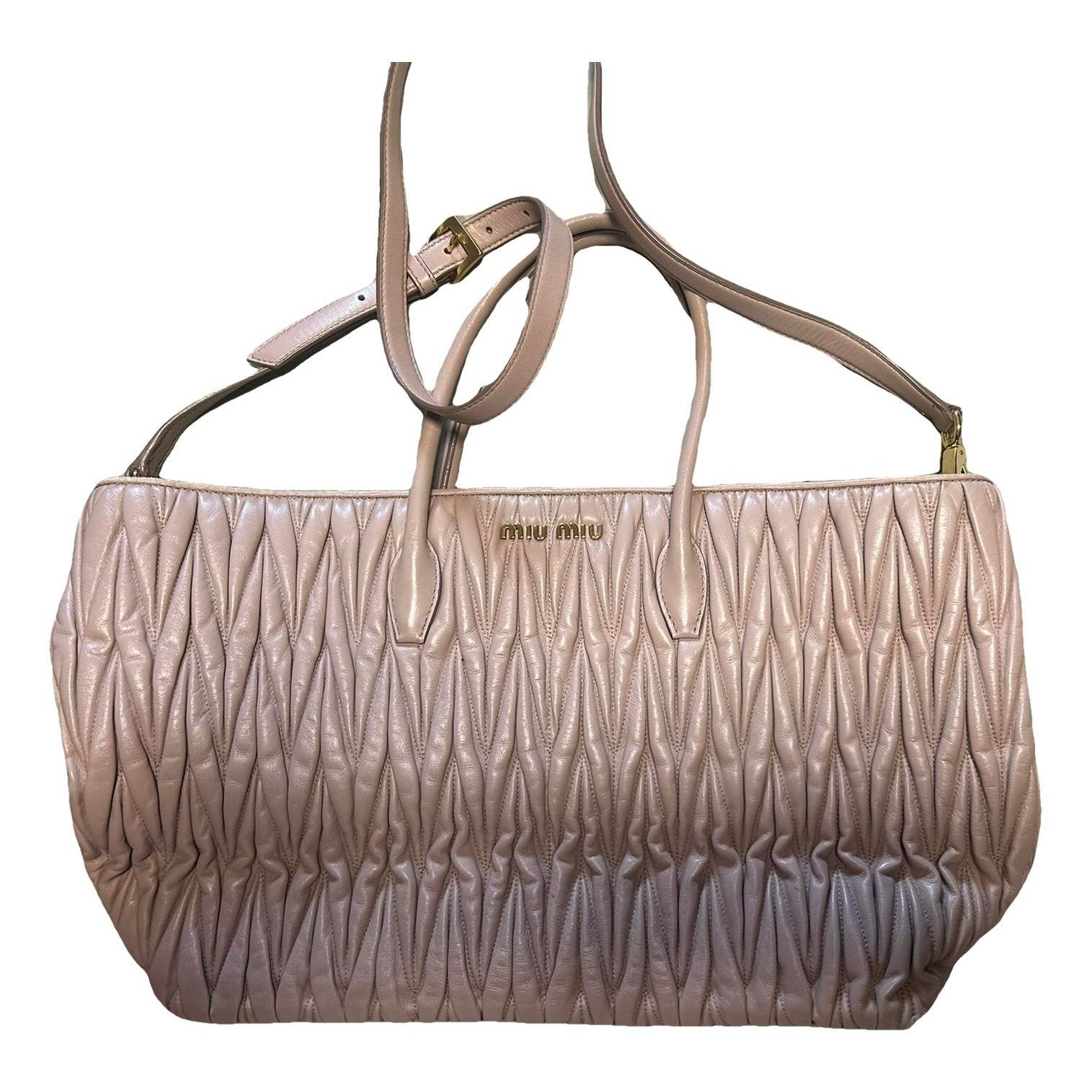 Matelassé leather crossbody bag