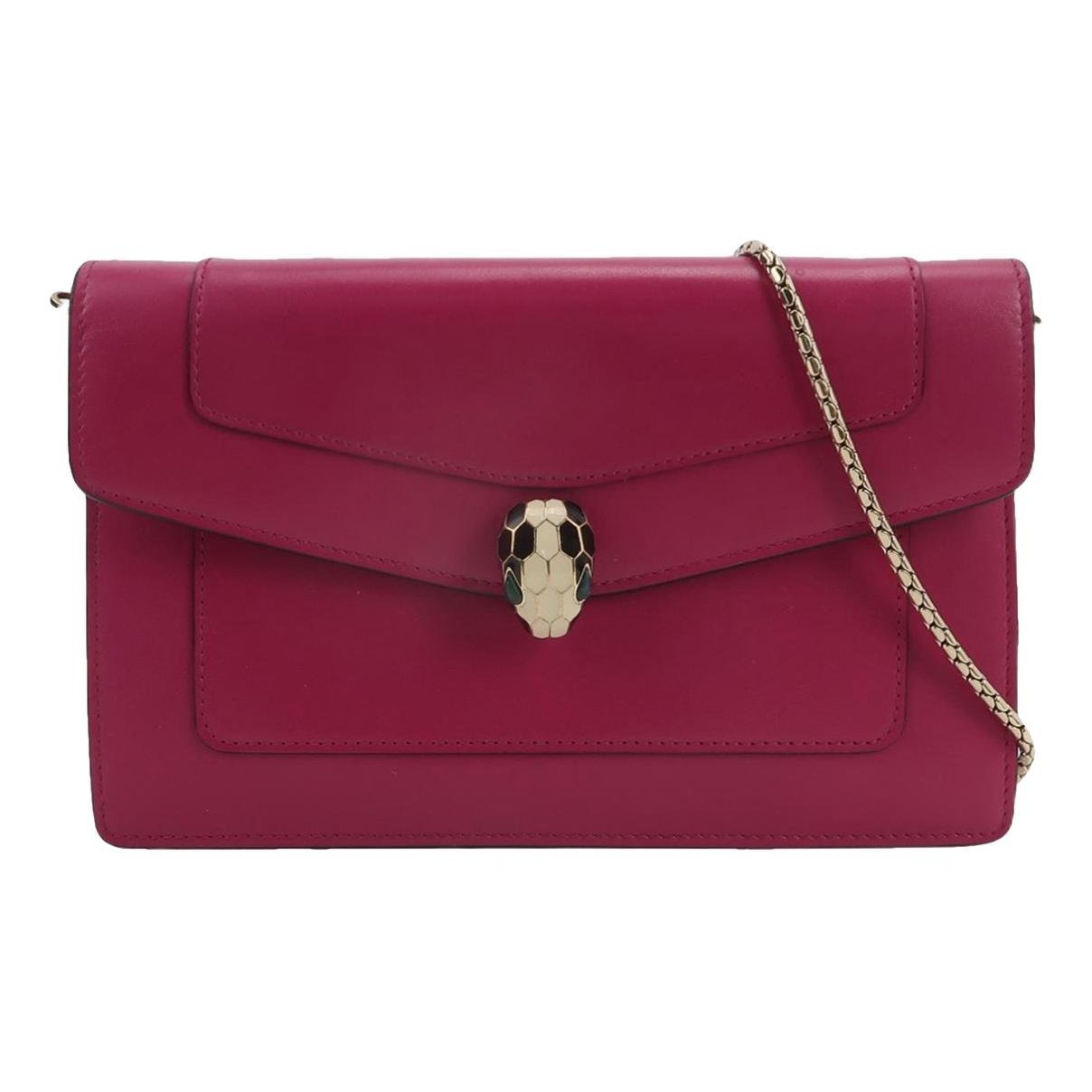 Serpenti leather handbag