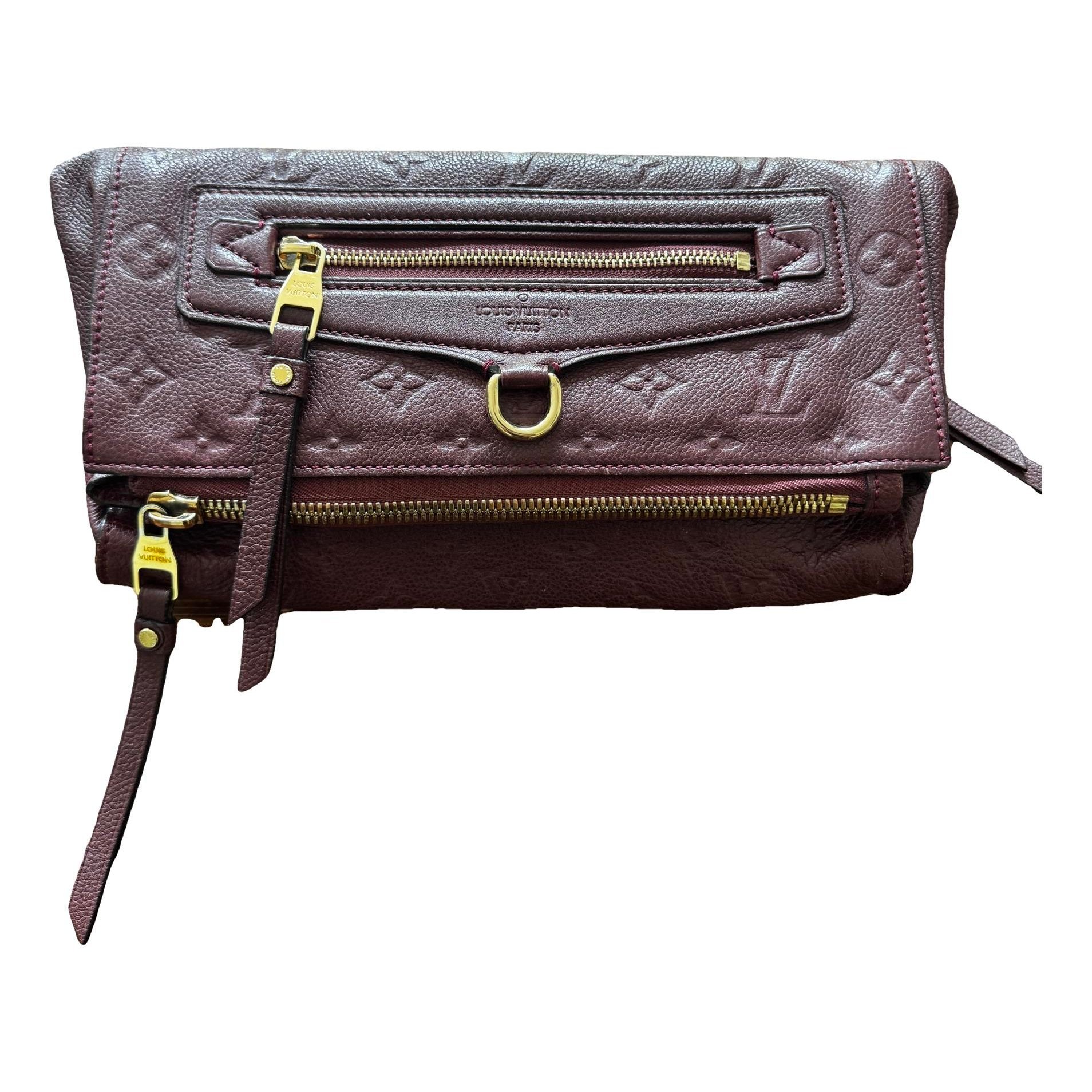 Pétillante leather clutch bag