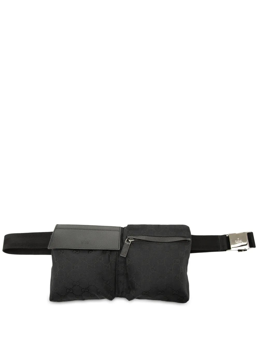 2000-2015 GG Canvas Double Pocket belt bag