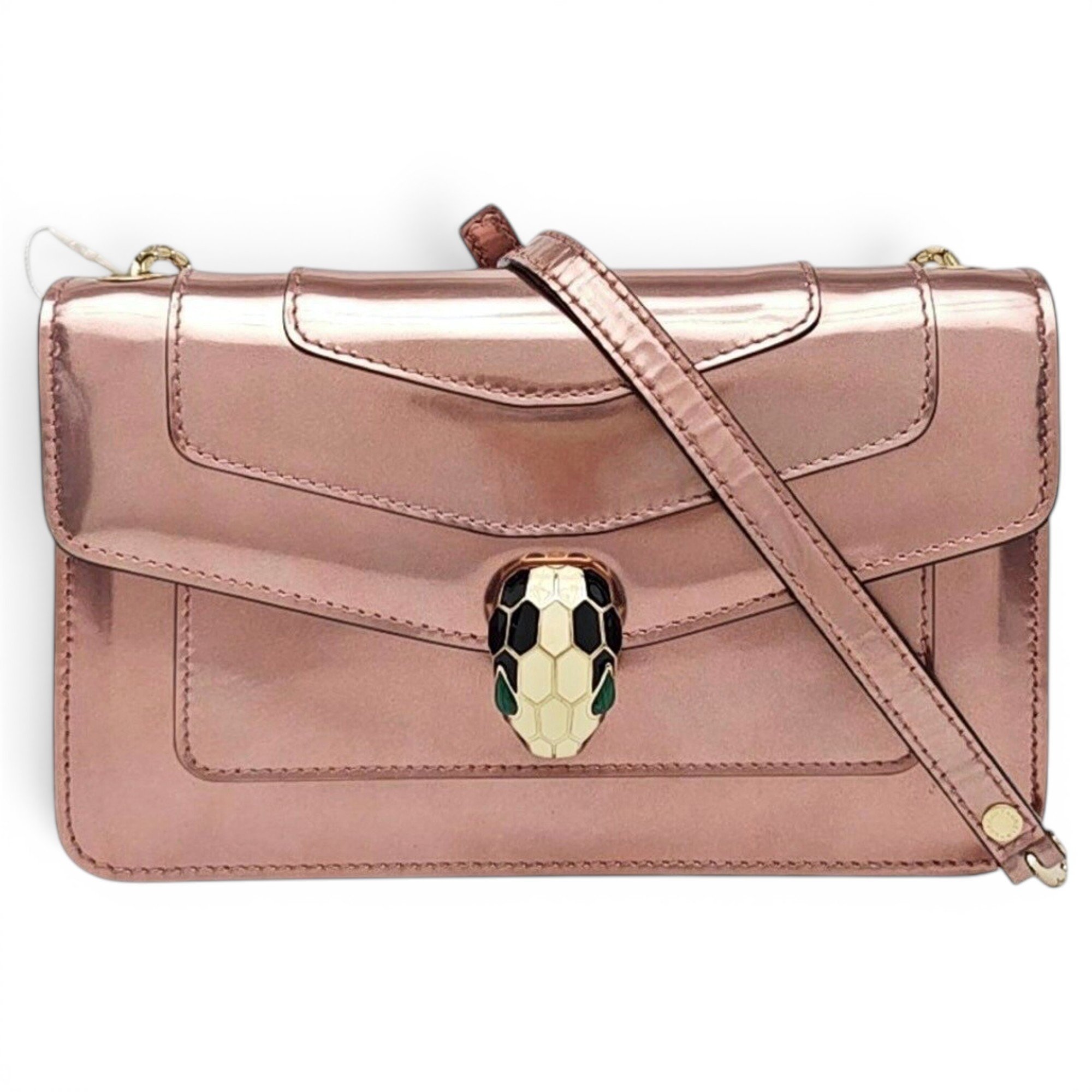Serpenti leather handbag