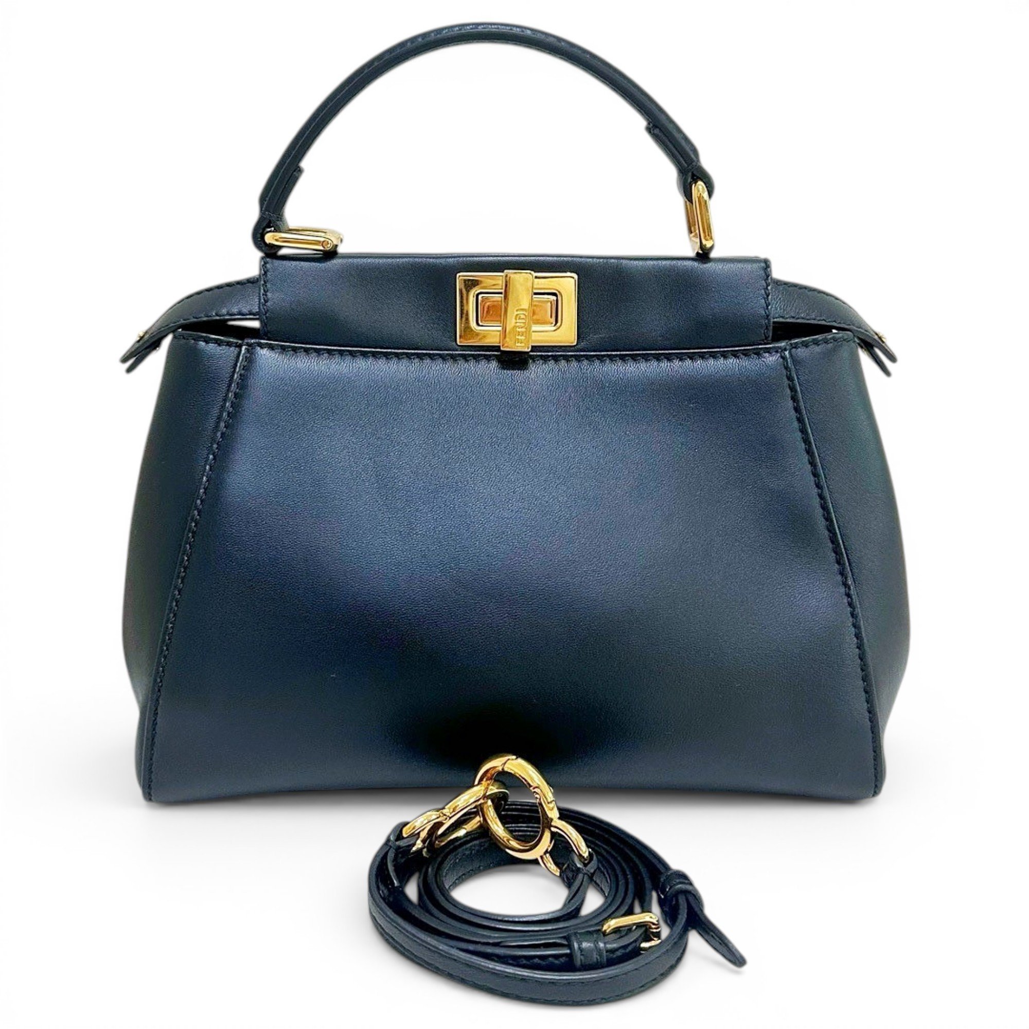 Peekaboo leather handbag