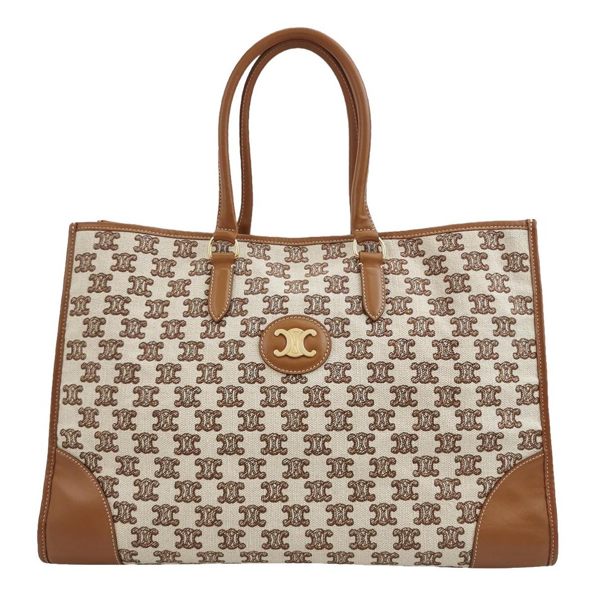Cabas leather handbag