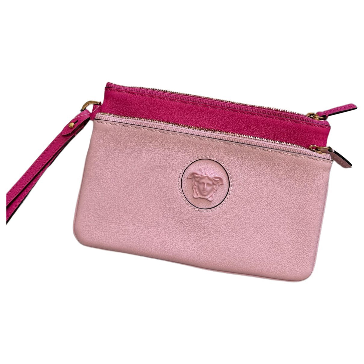 Versace La Medusa leather clutch bag