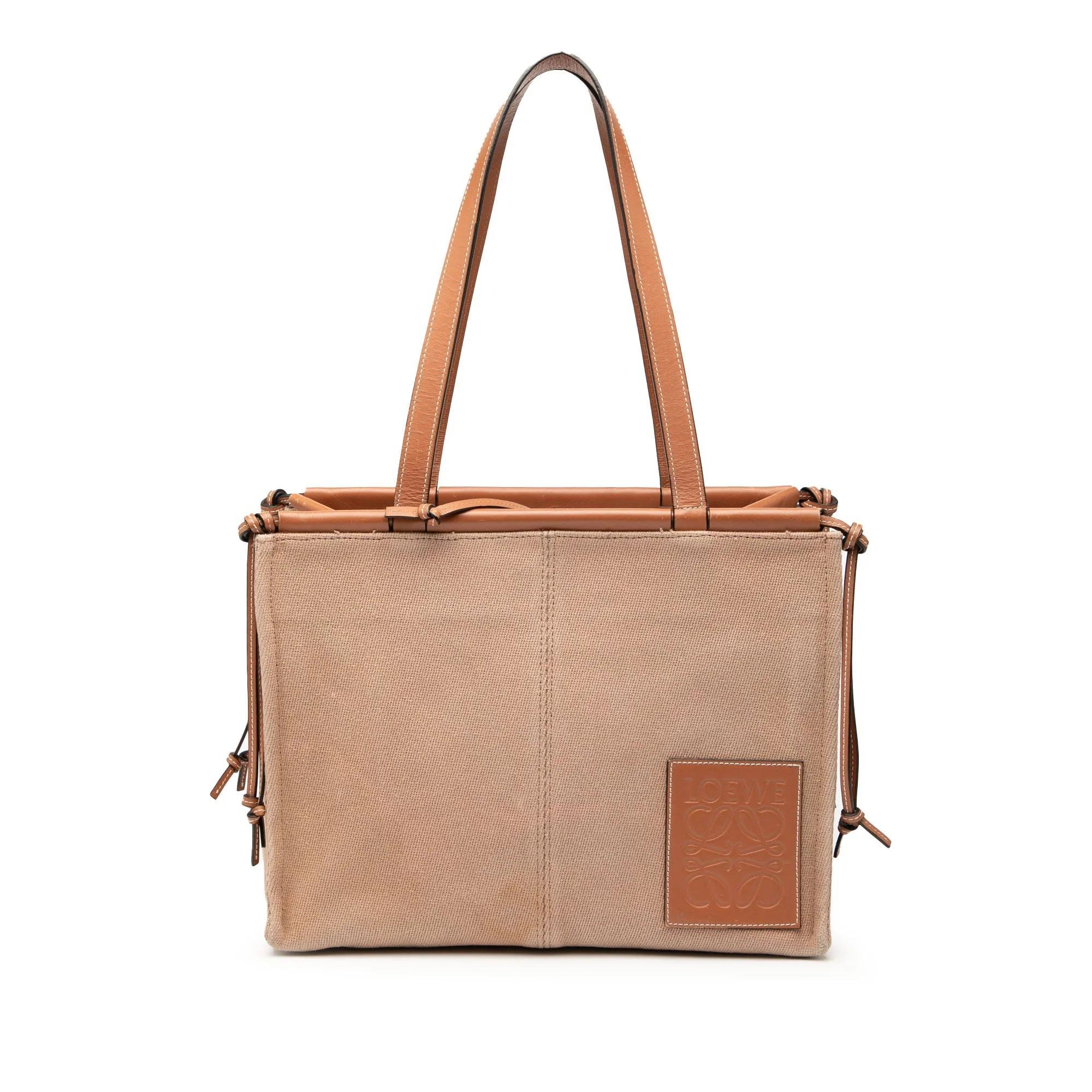 Cushion leather tote