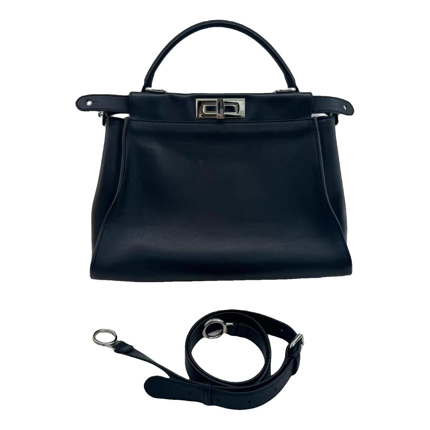 Peekaboo leather handbag