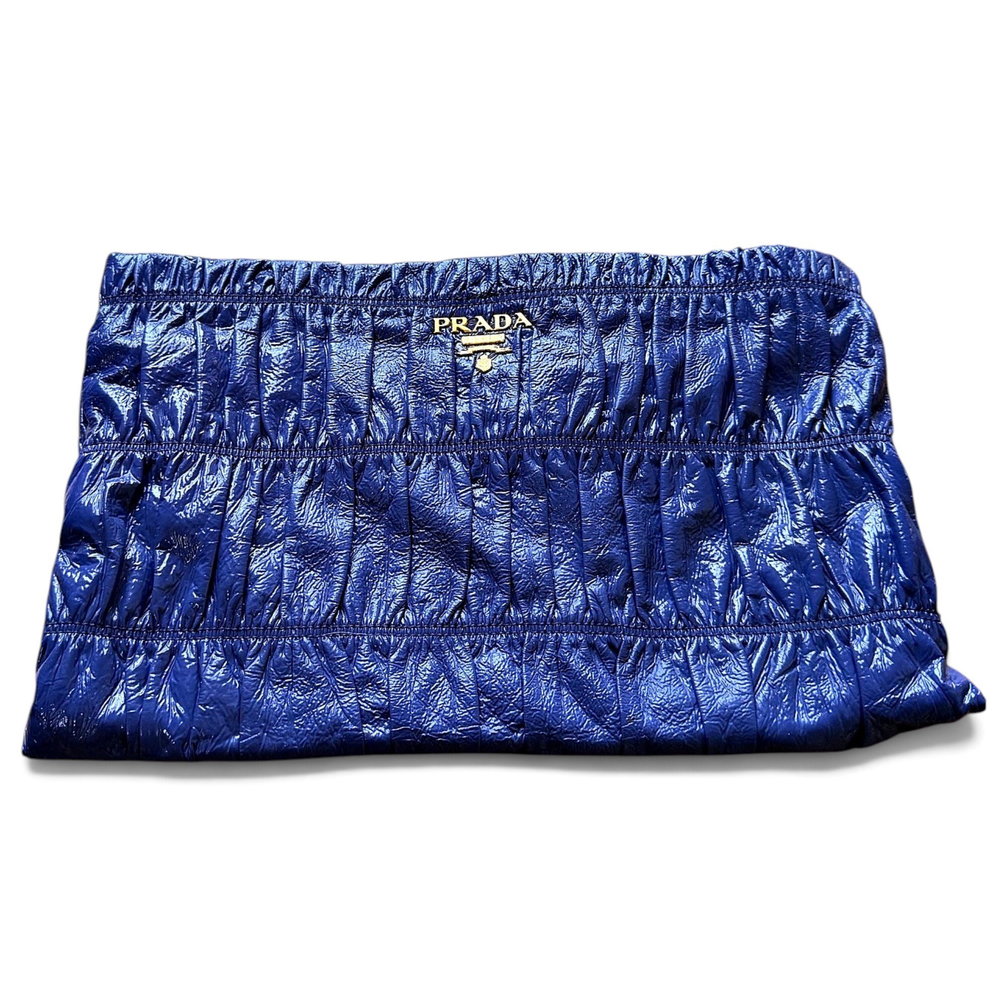 Patent leather clutch bag