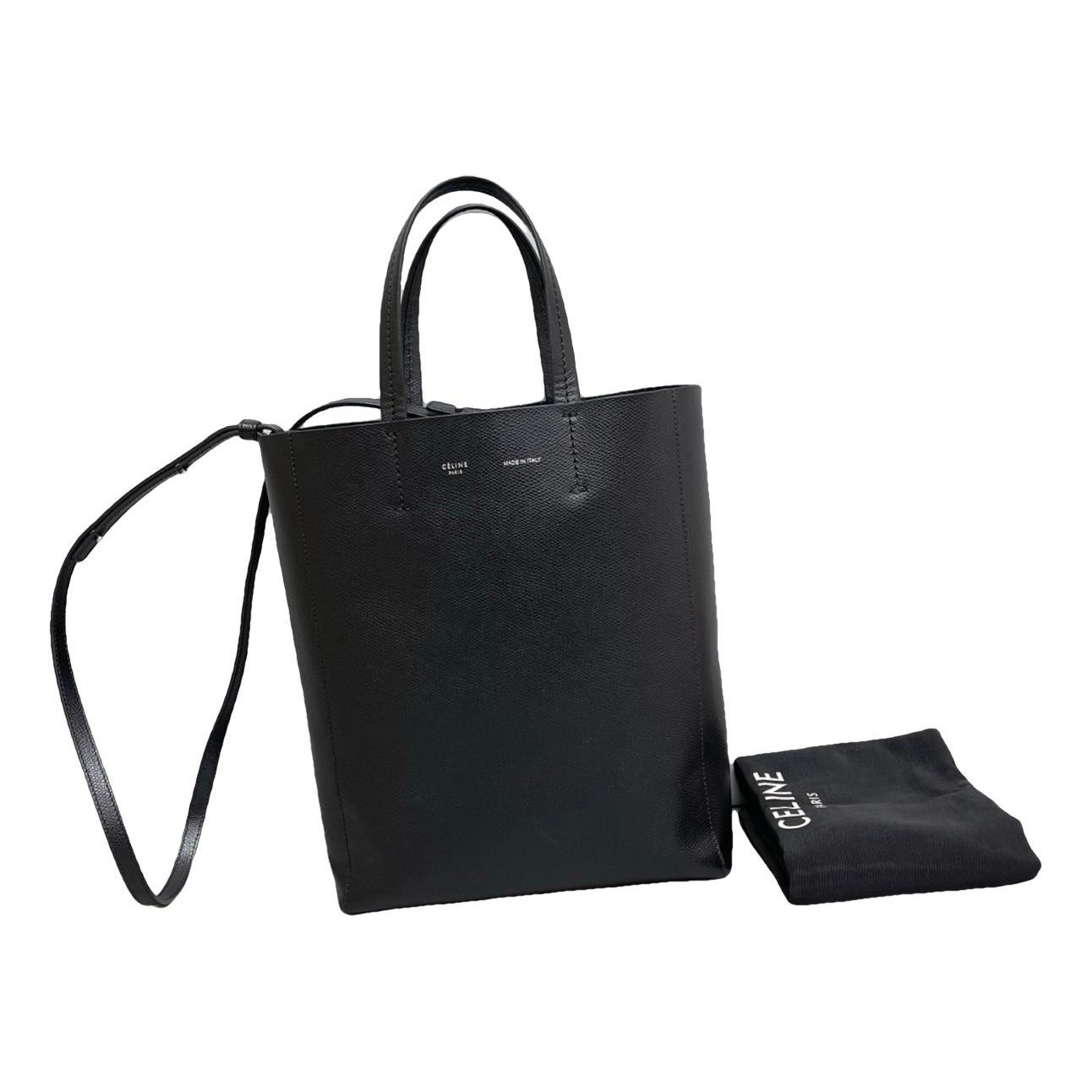 Cabas leather handbag