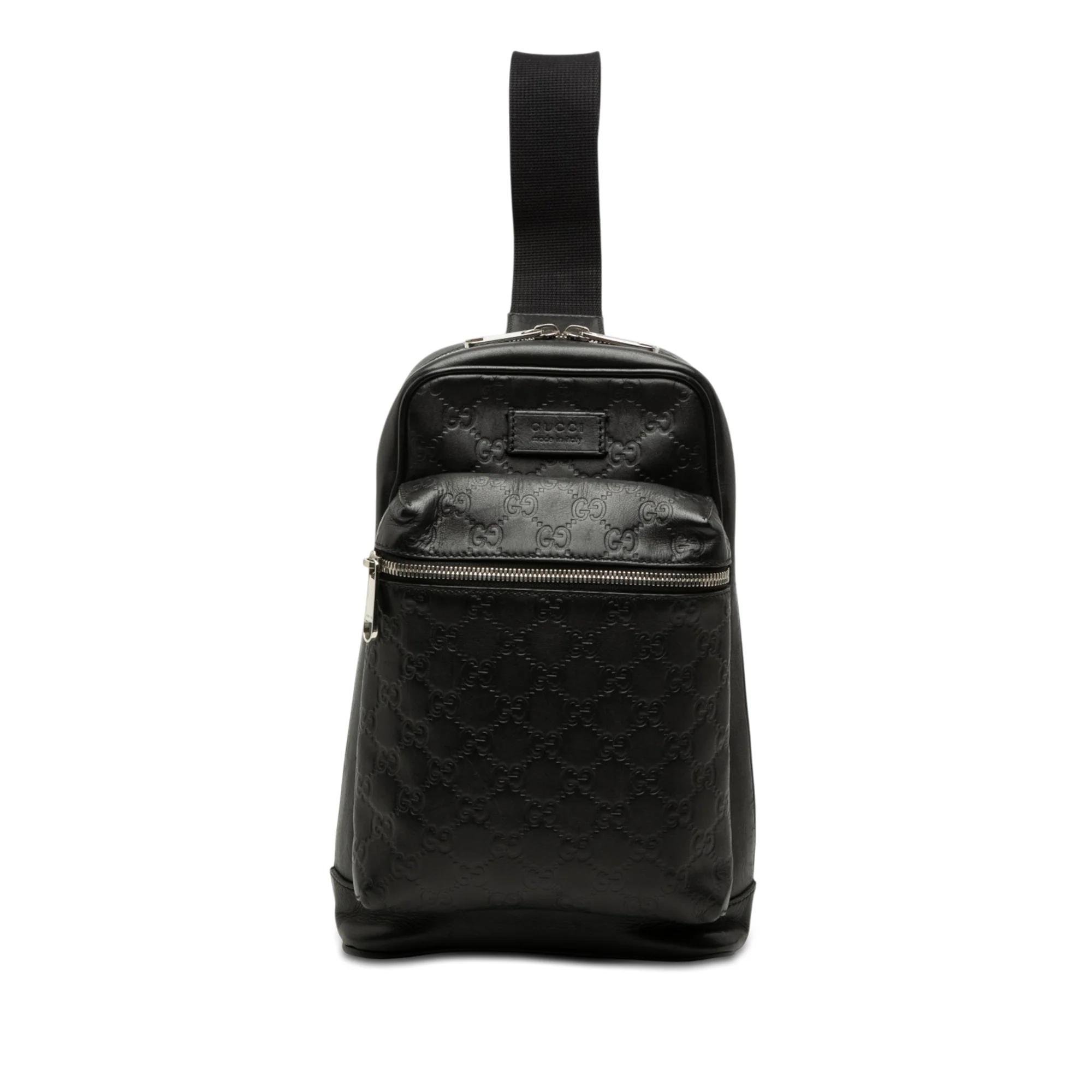 Leather backpack