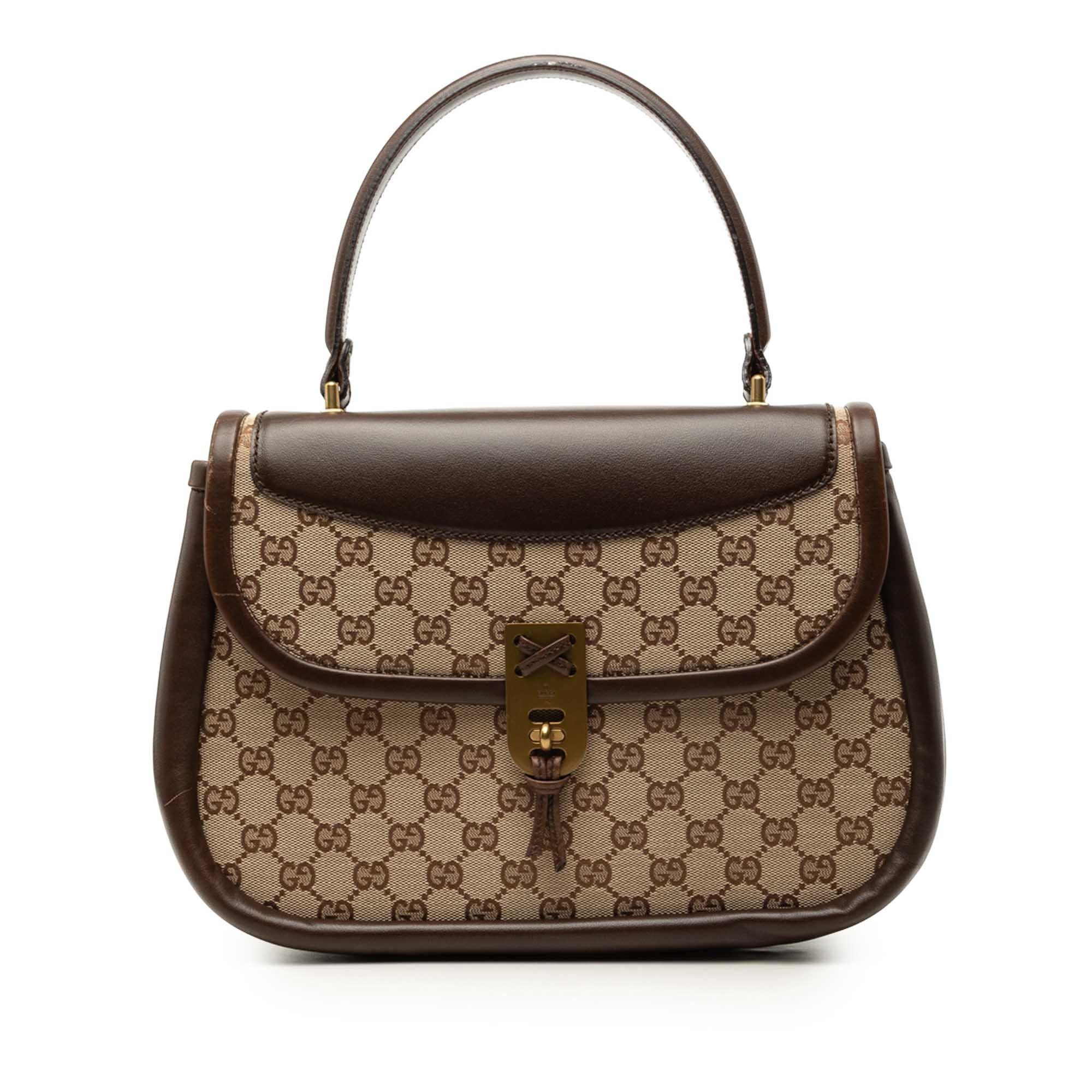 Gucci B leather handbag