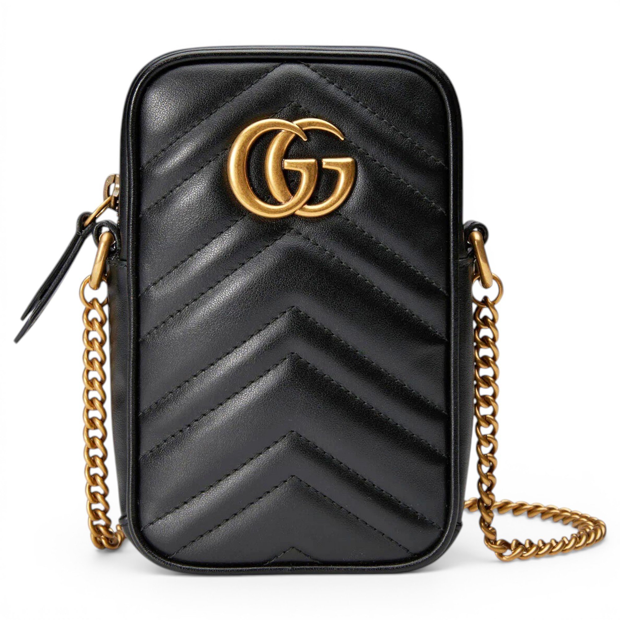 GG Marmont Zip Messenger leather crossbody bag