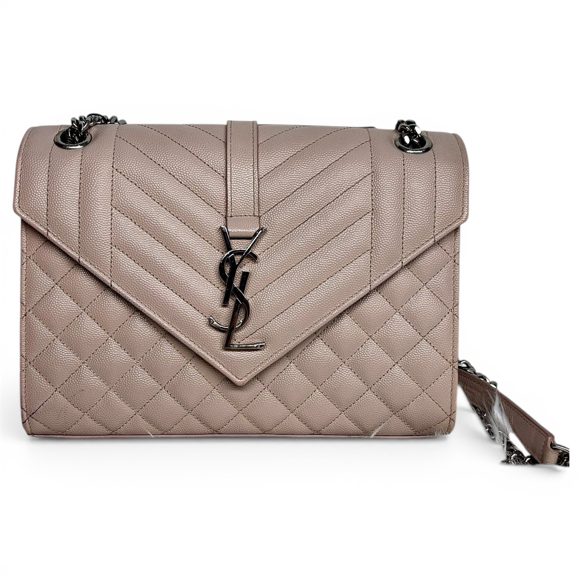Envelope leather handbag