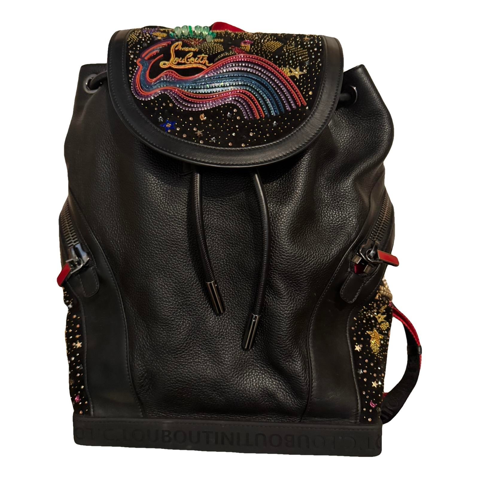 Leather backpack