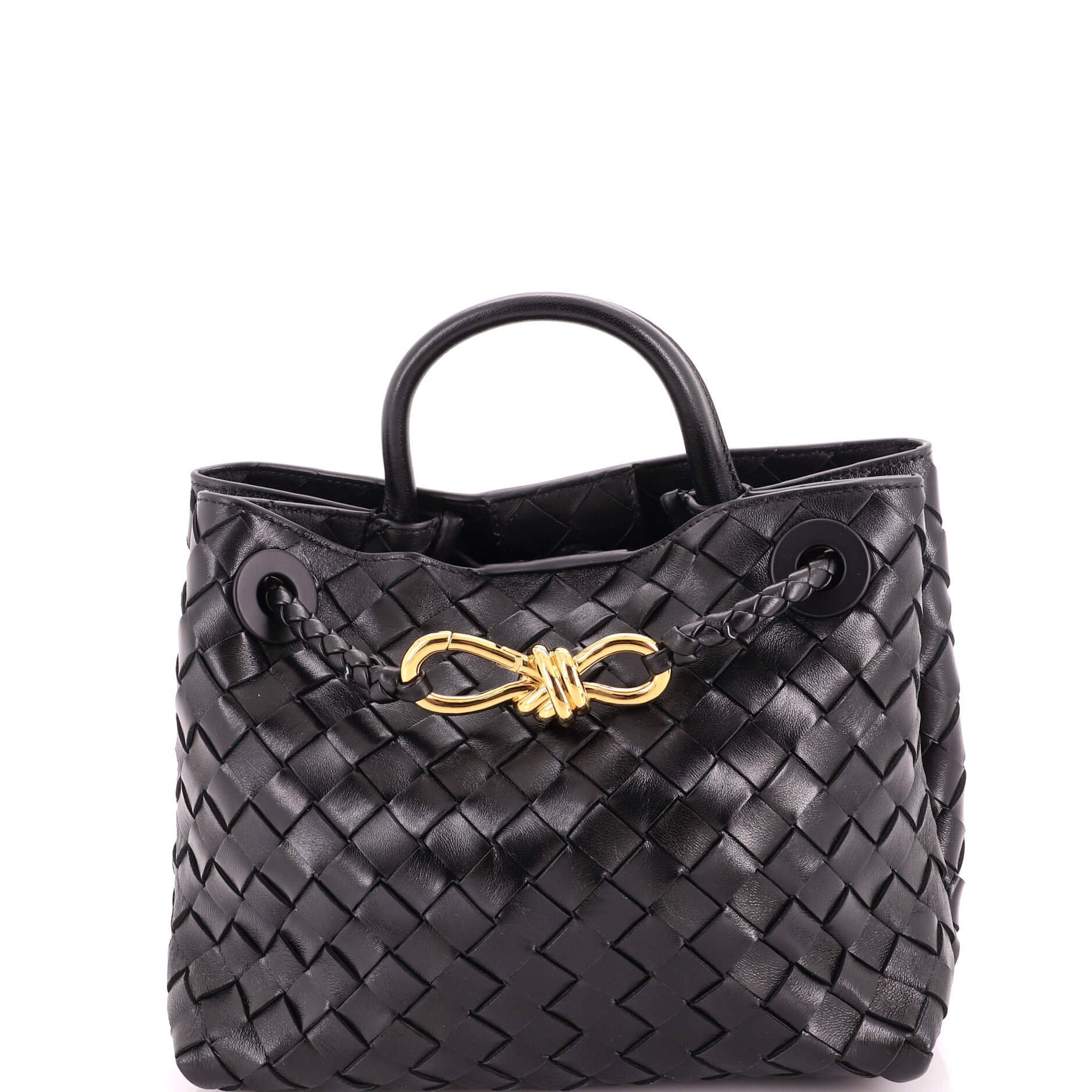 Andiamo Top Handle Bag Intrecciato Nappa Small