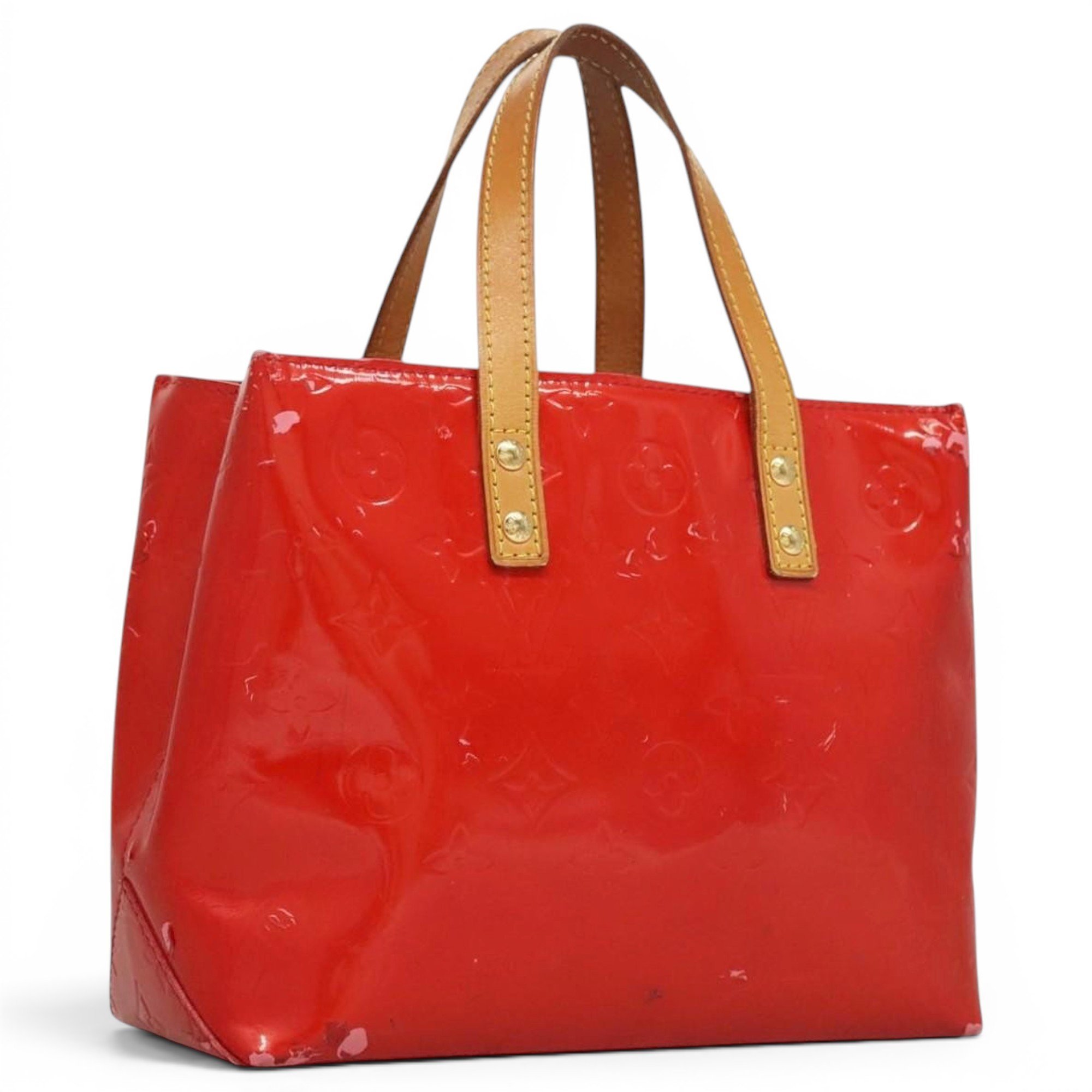 Reade patent leather handbag