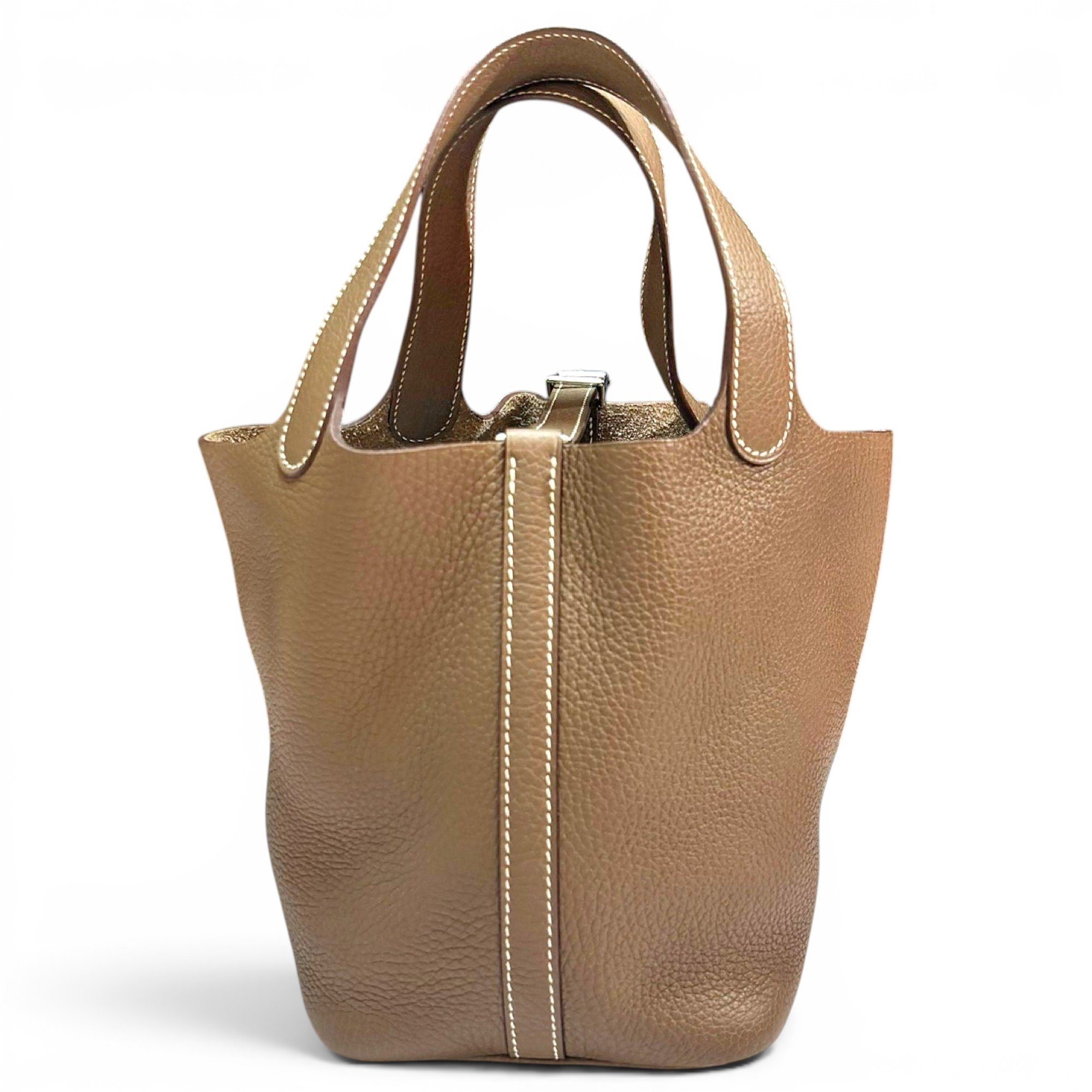 Picotin leather handbag