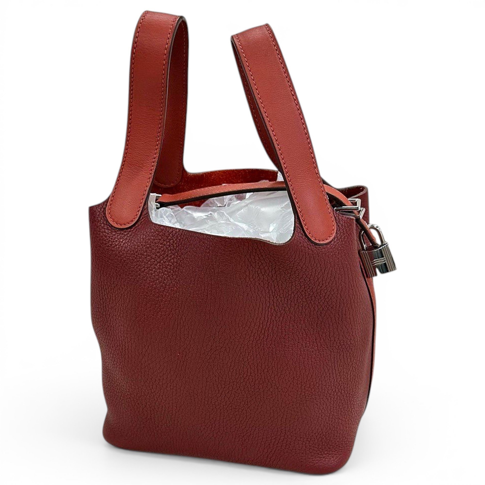 Picotin leather handbag