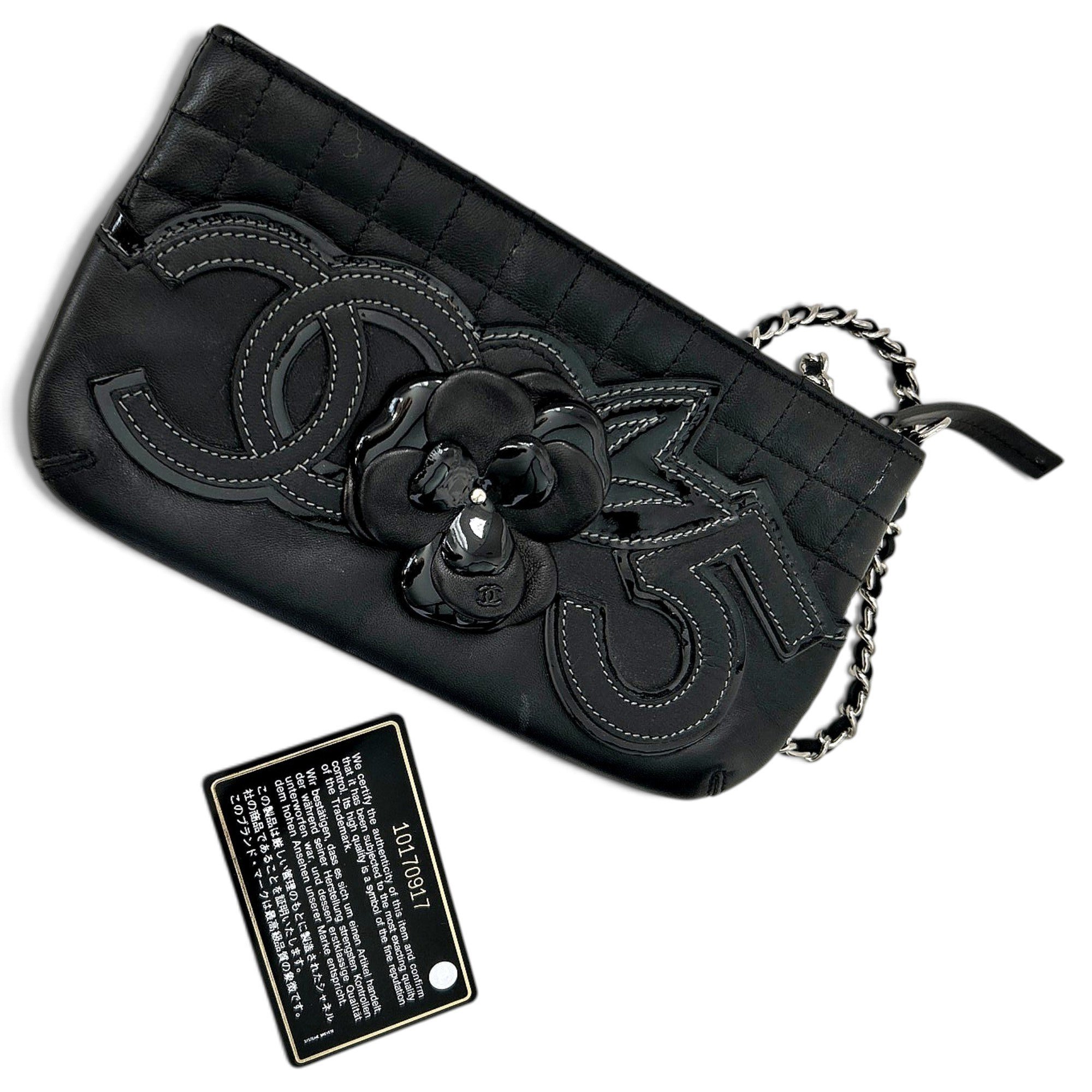 Leather clutch bag