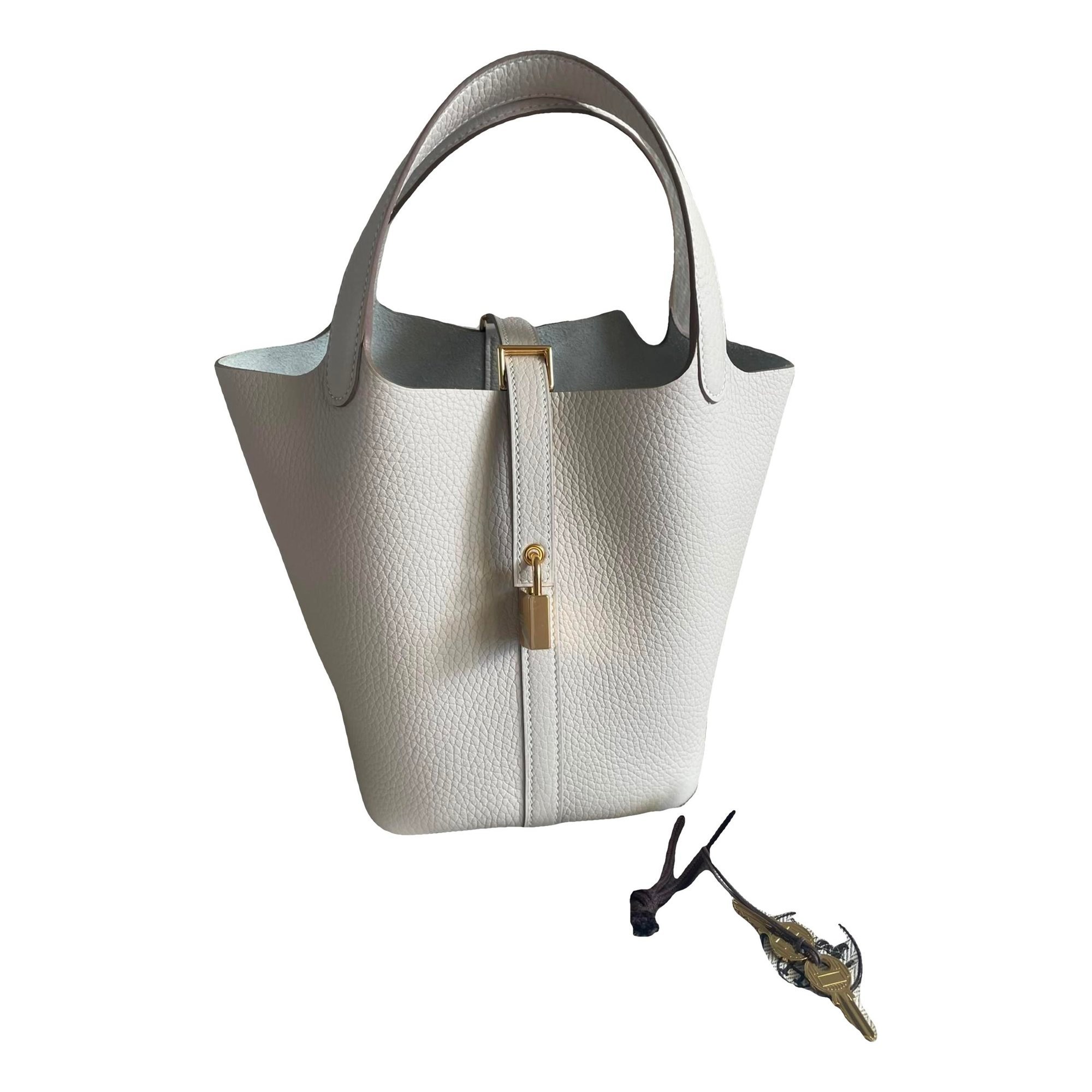 Picotin leather tote