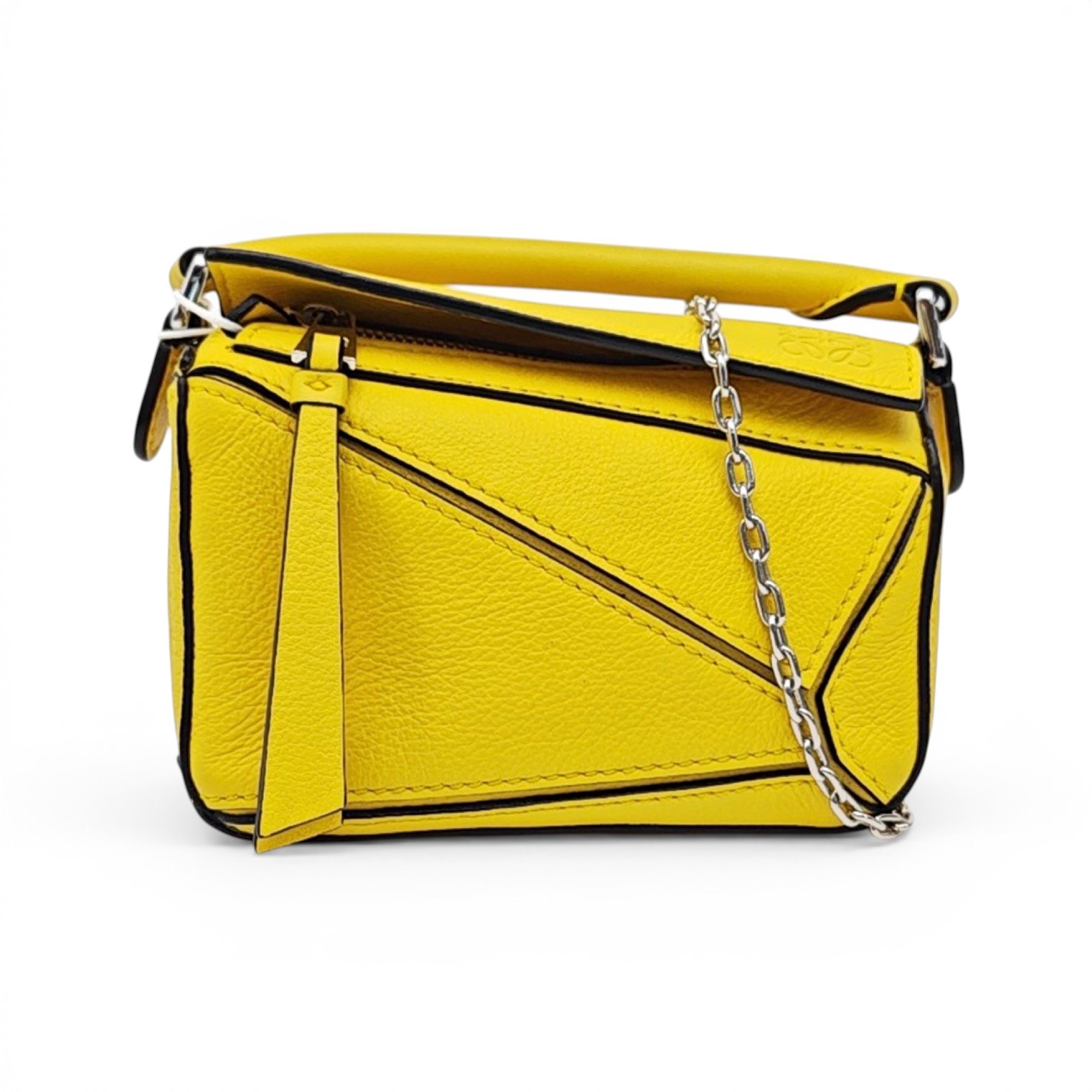 Puzzle leather mini bag