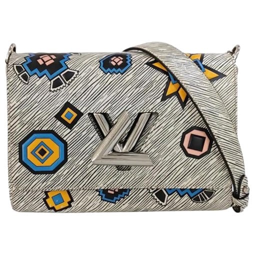 Twist leather handbag