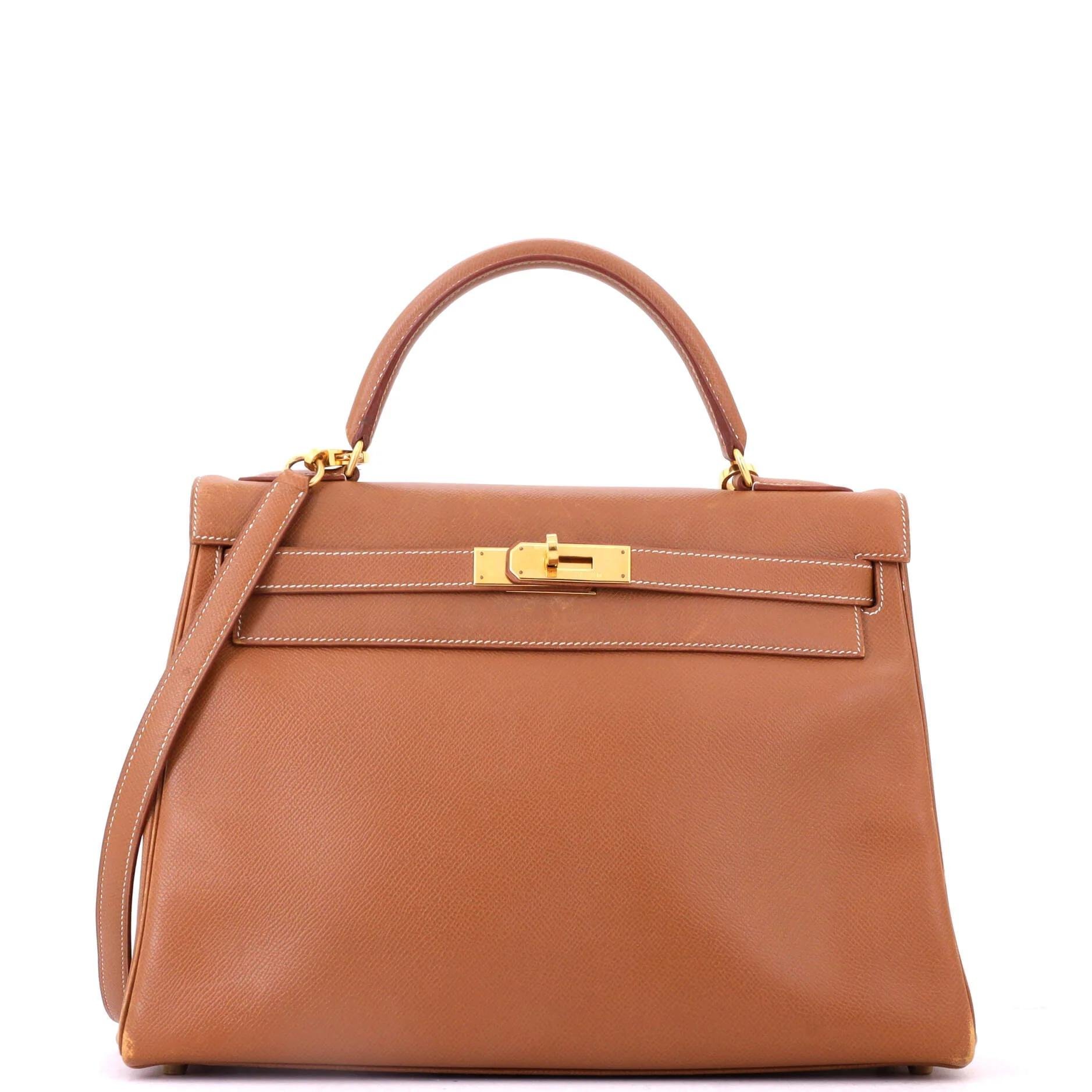 Kelly 32 leather handbag