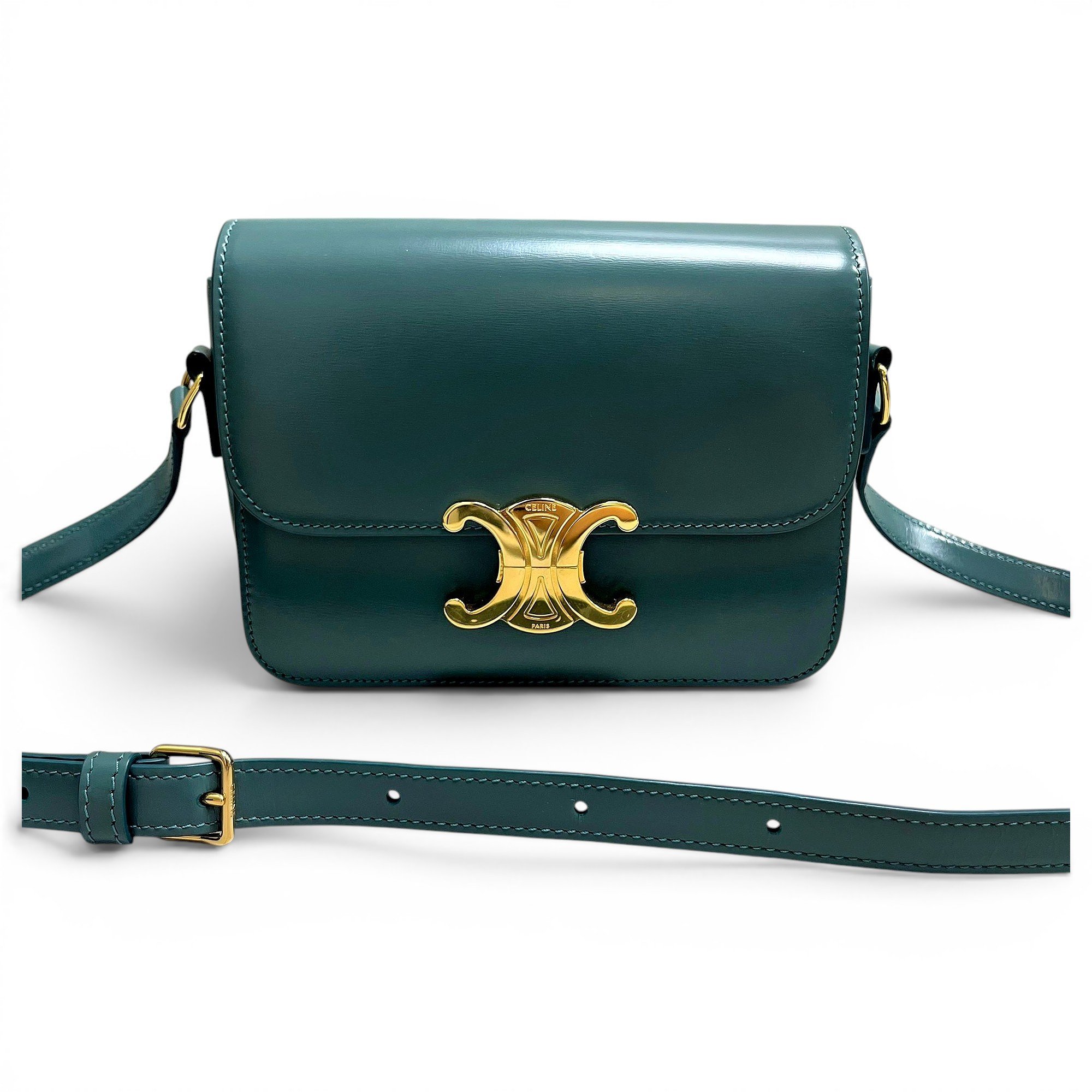 Triomphe leather handbag