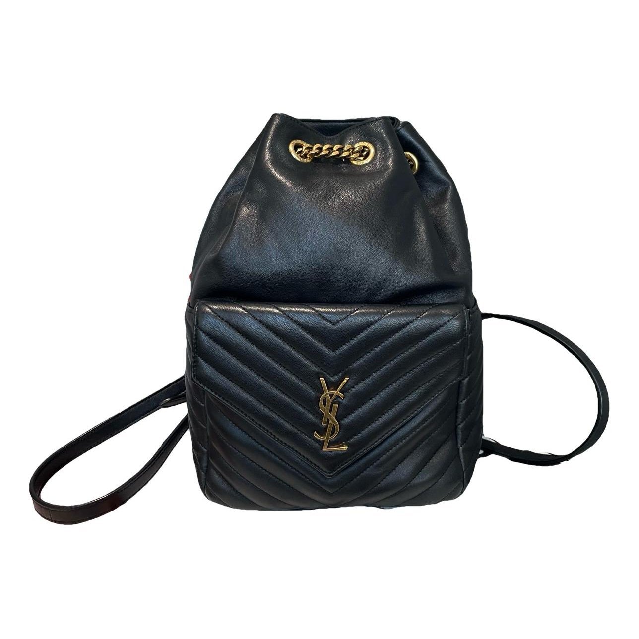 Leather backpack