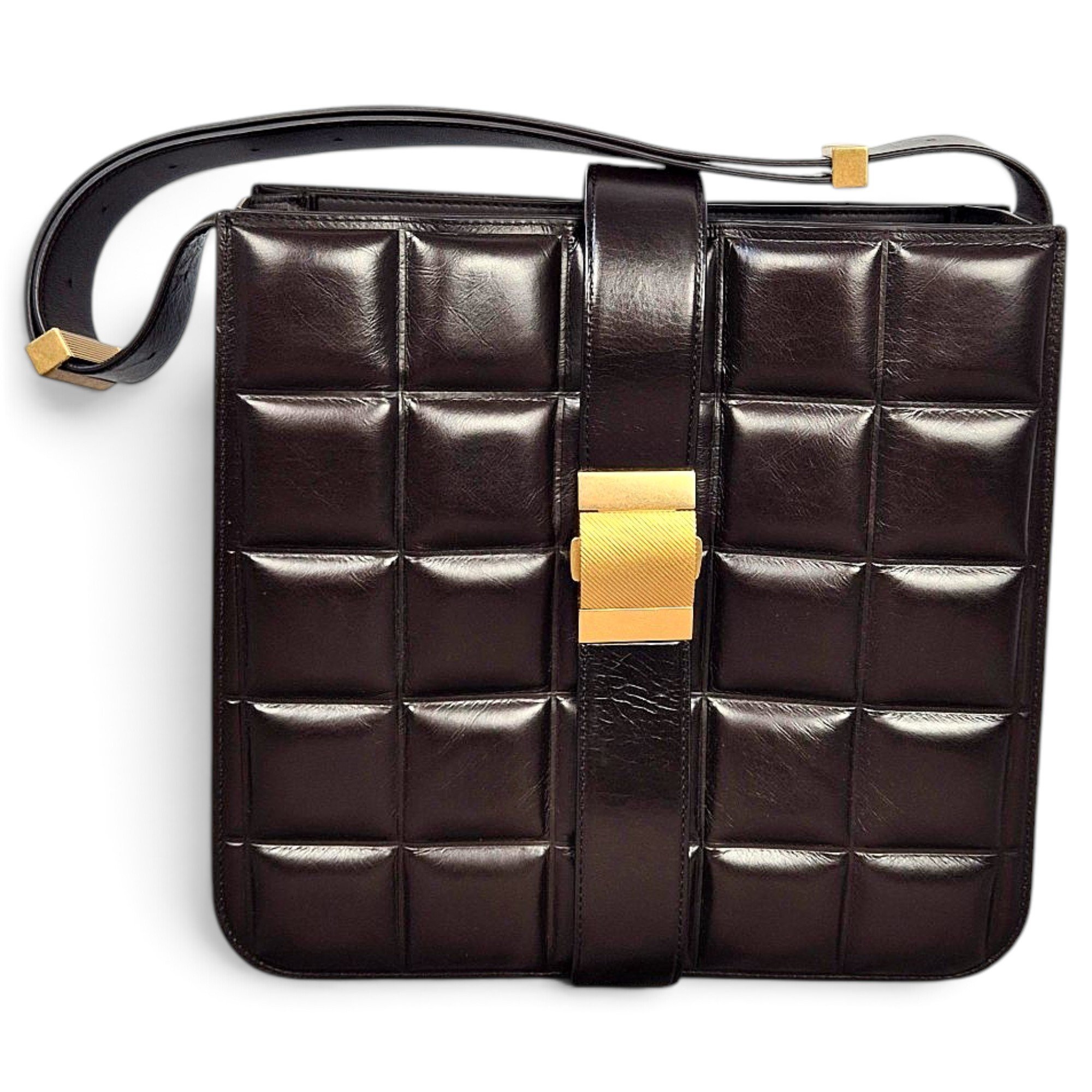 Marie Padded leather handbag