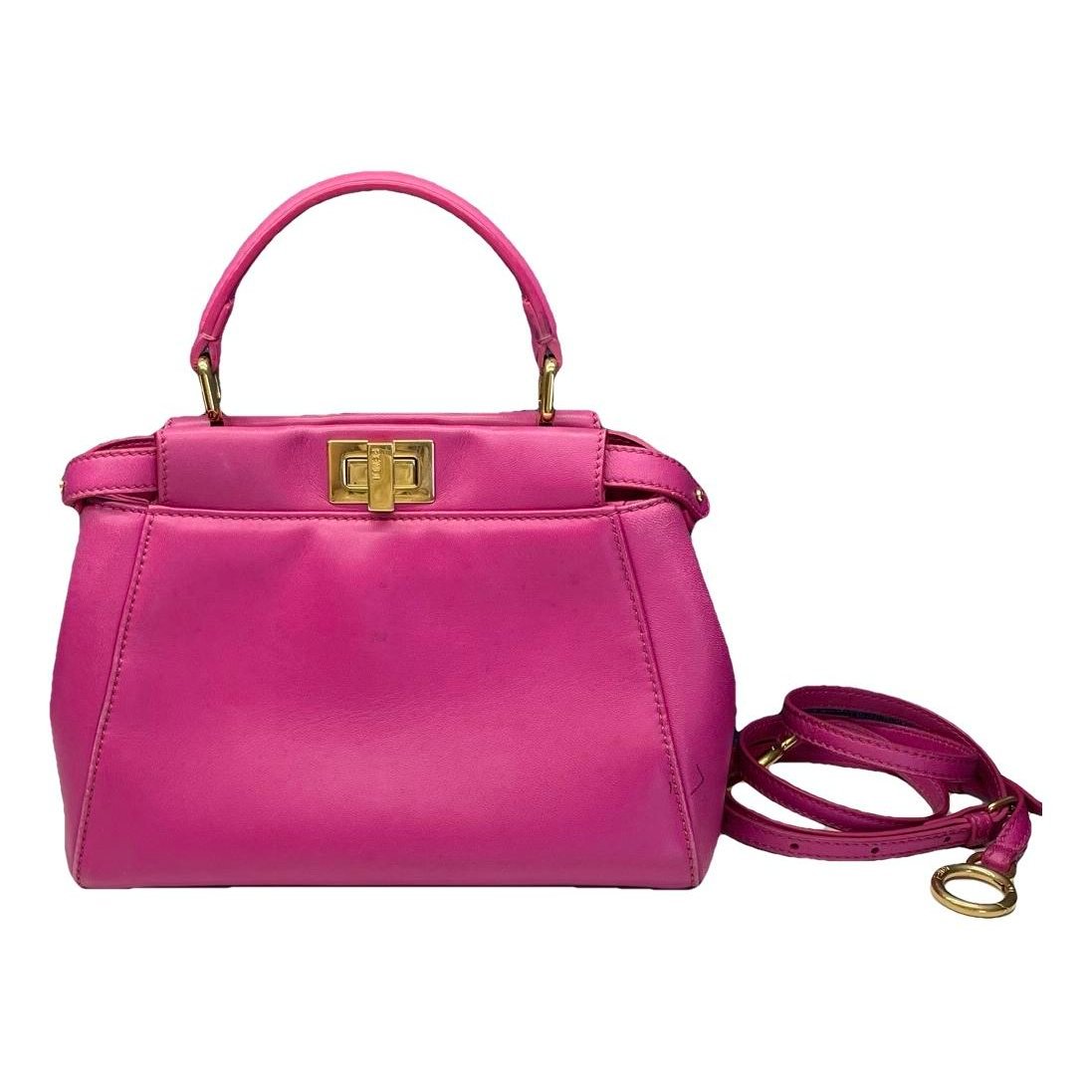 Peekaboo leather handbag