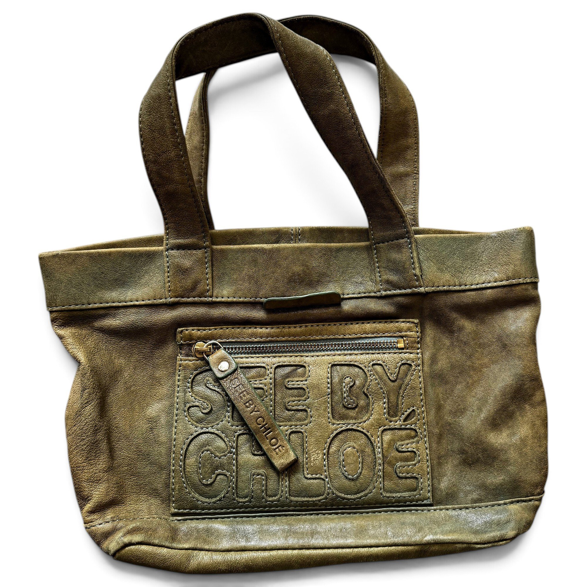 Leather handbag