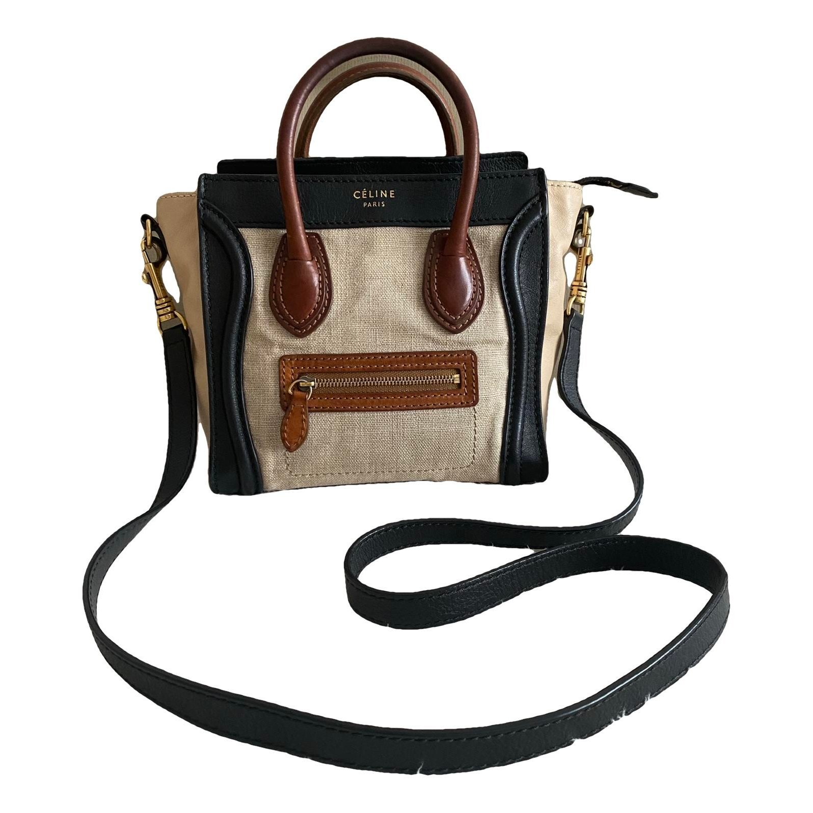 Nano Luggage leather handbag