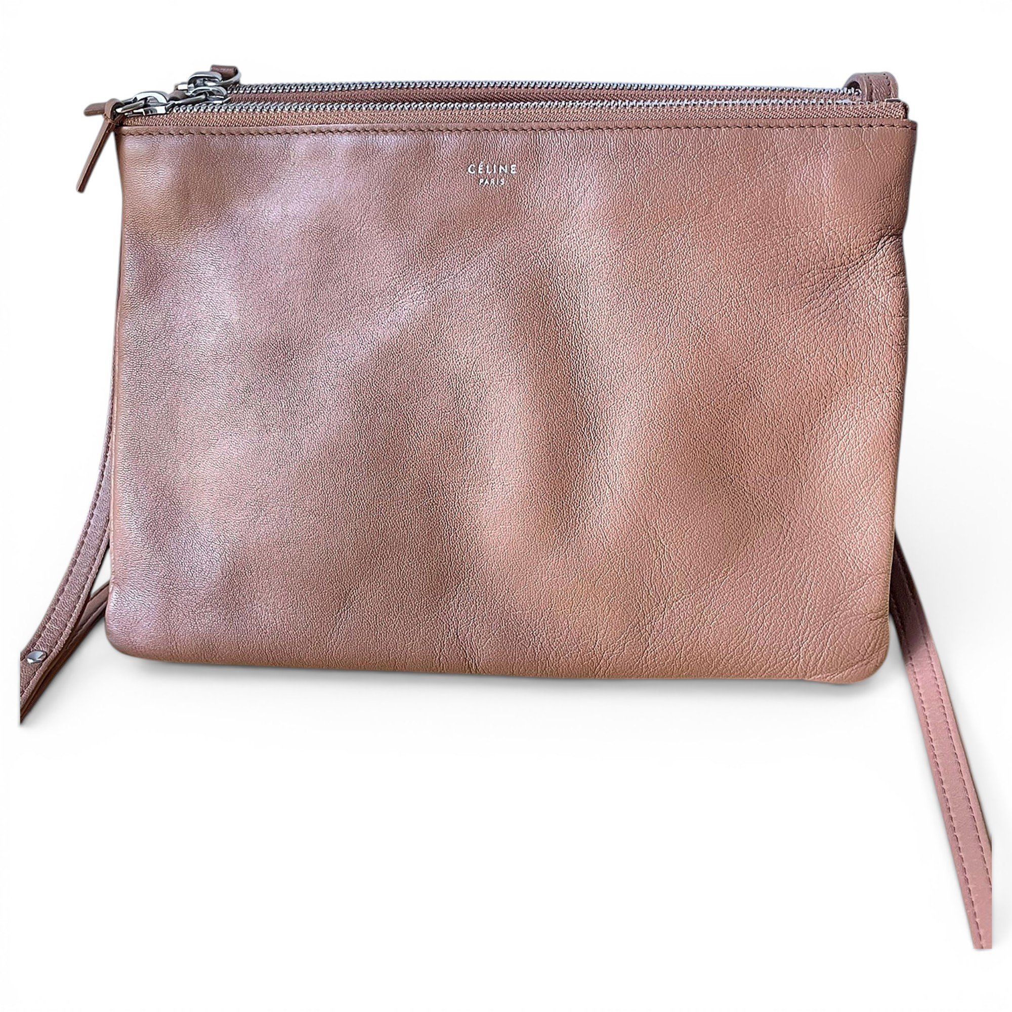 Trio leather crossbody bag