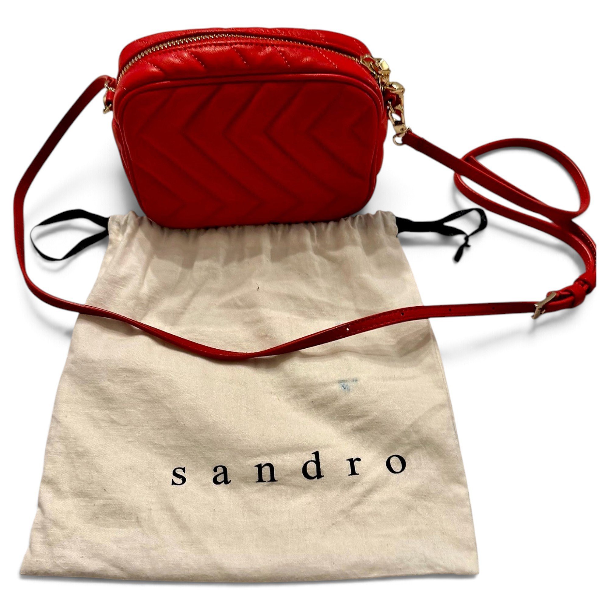 Sandro Leather crossbody bag