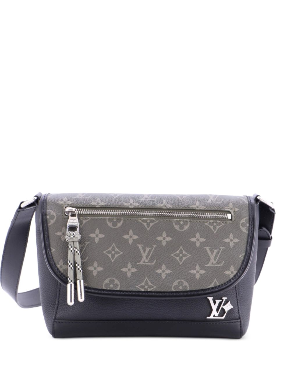 Pulse Messenger Monogram Canvas and Calfskin crossbody bag