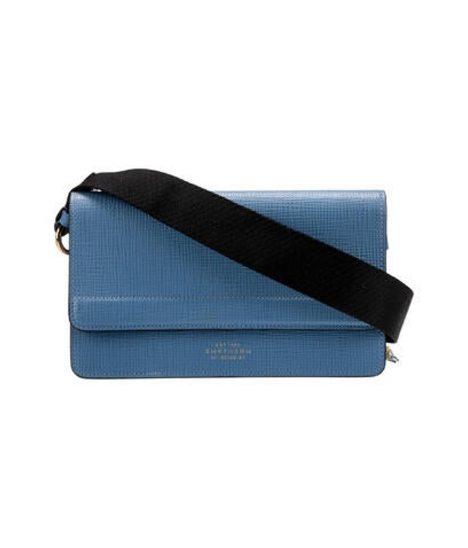 Smythson Leather Messenger Bag