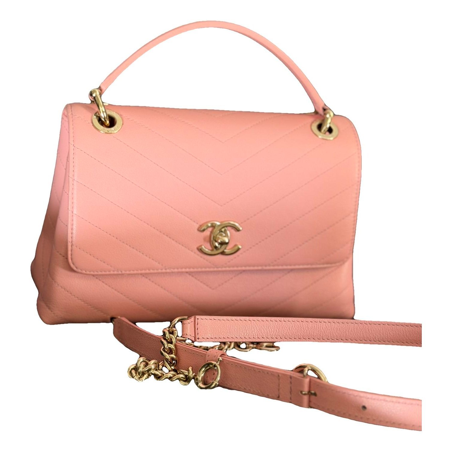 Coco Handle leather handbag