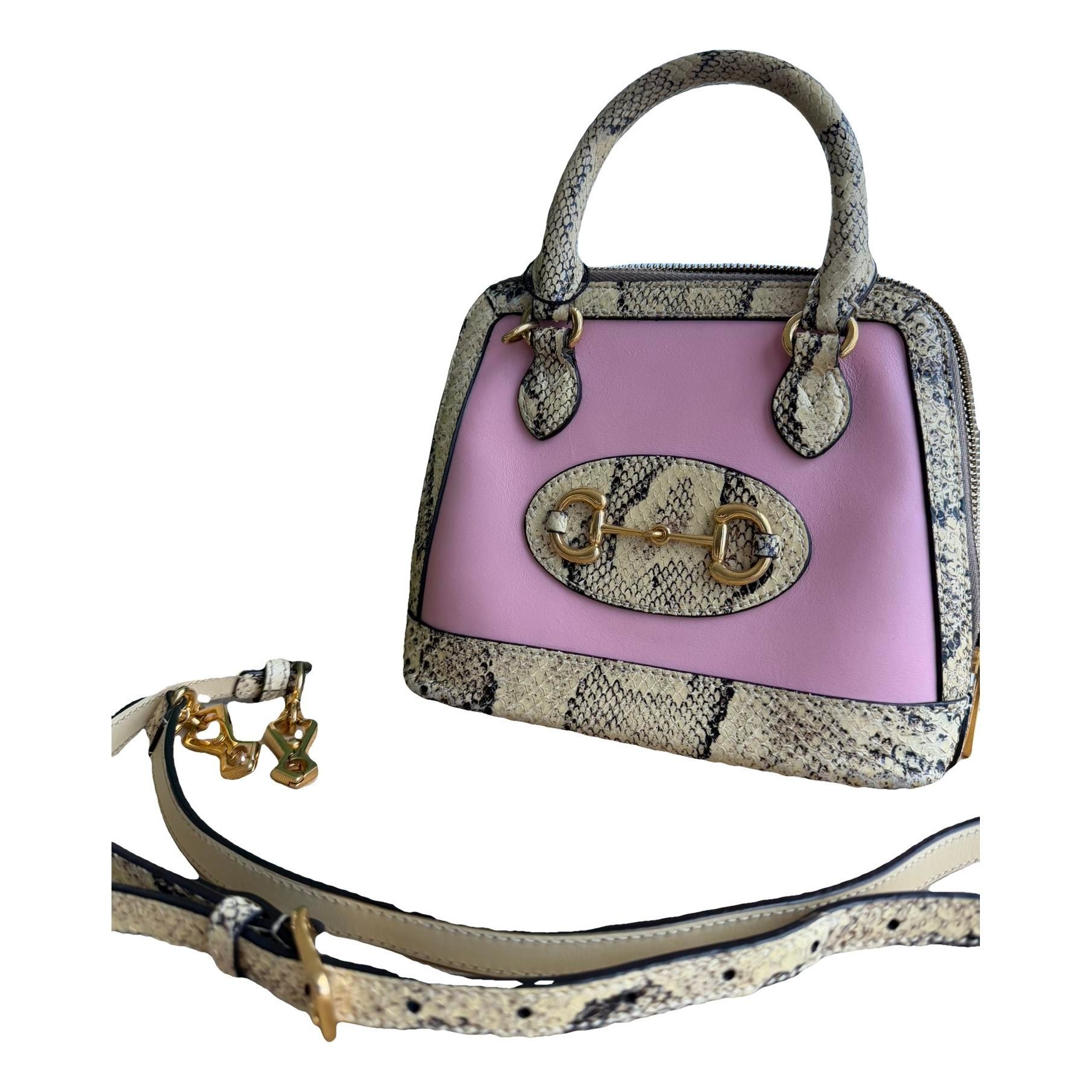 Handle Horsebit 1955 python handbag