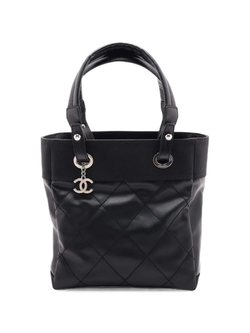 2012 Small Quilted Coated Canvas Paris Biarritz tote bag