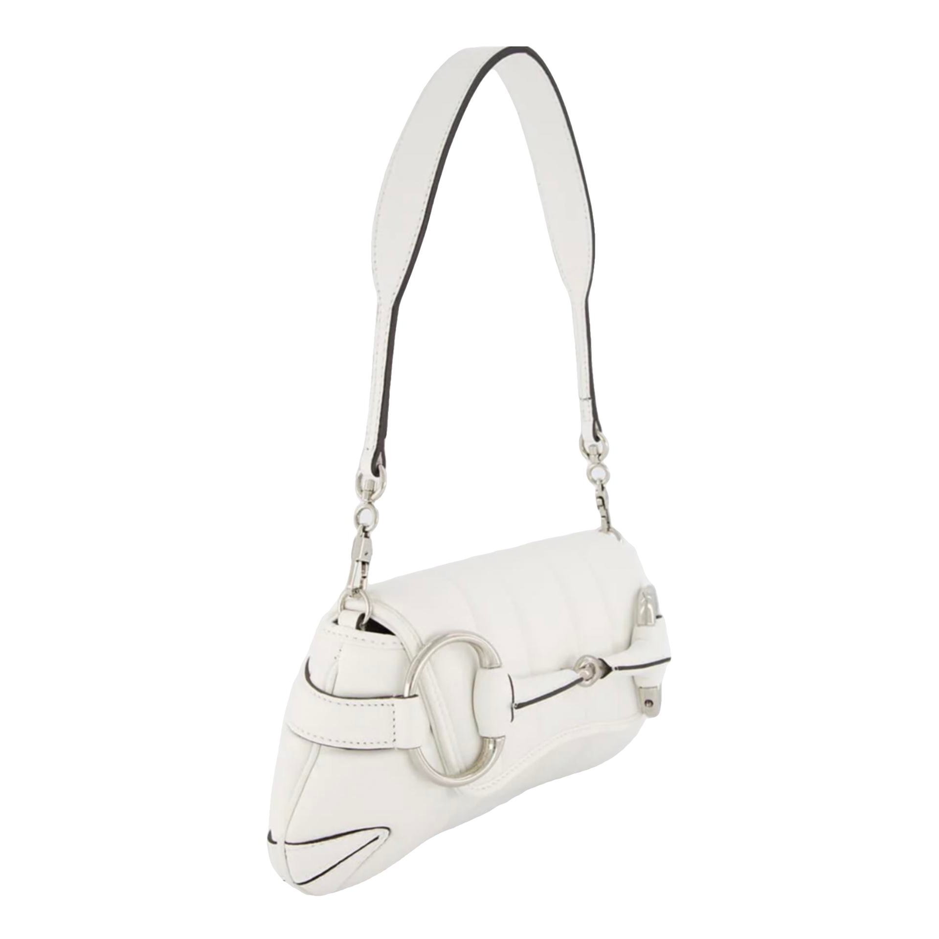Leather clutch bag