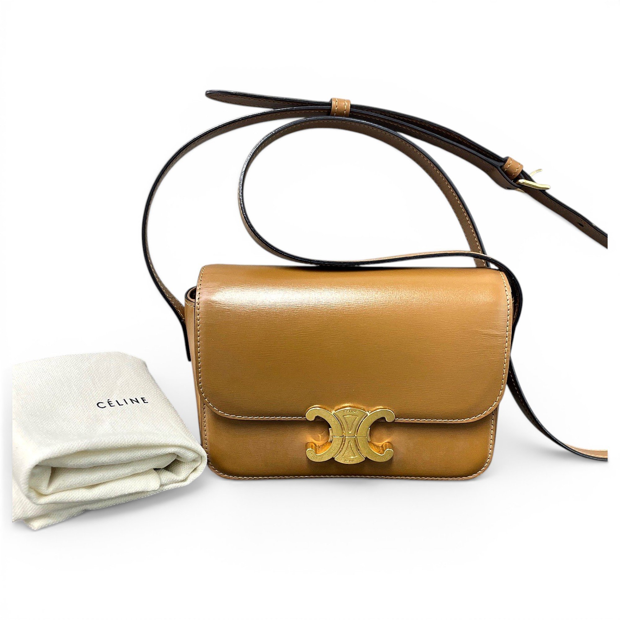 Triomphe leather handbag