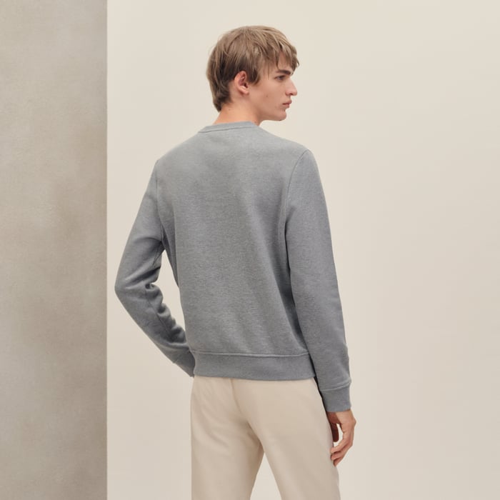 Gris "Ex-libris" Crewneck Sweater