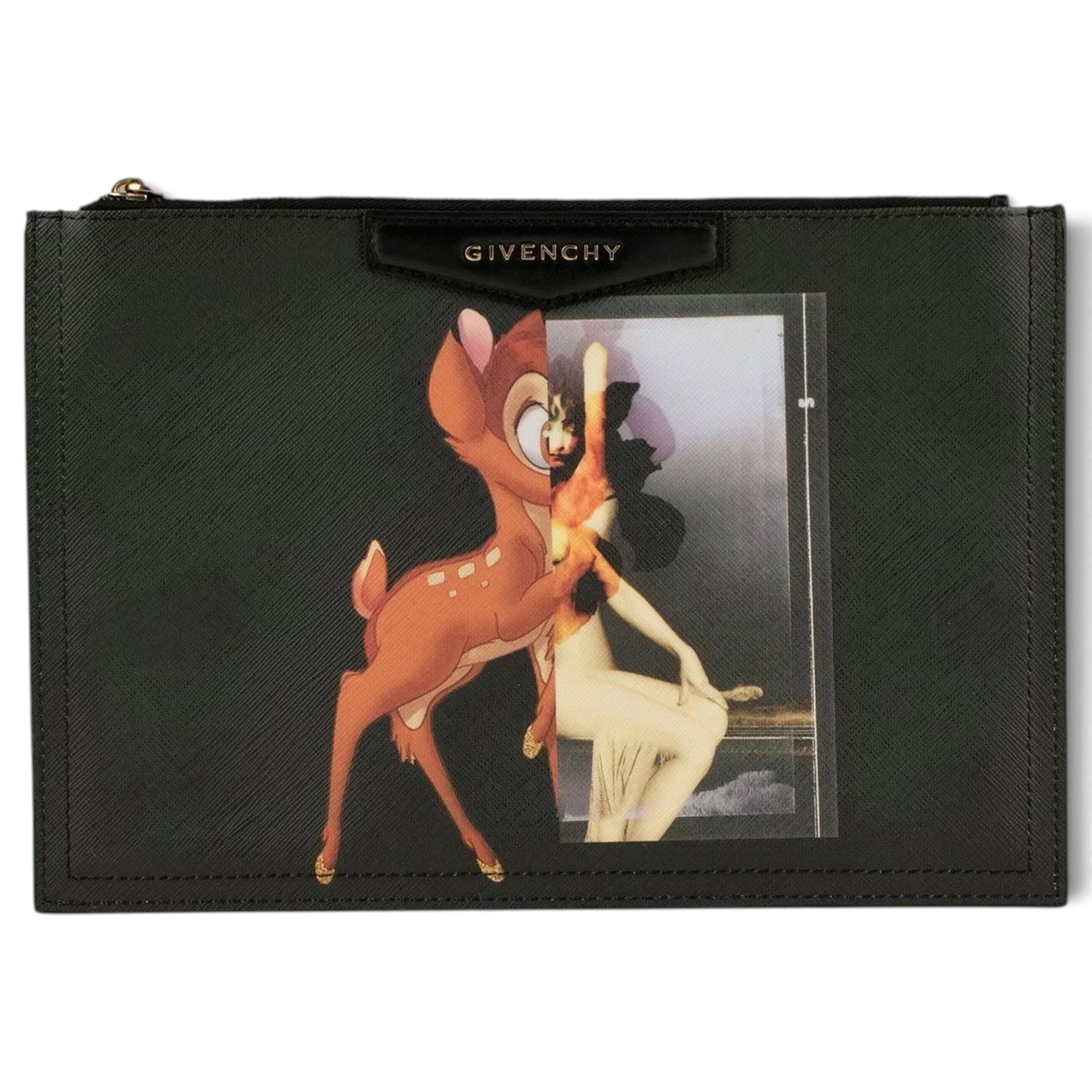 Antigona leather clutch bag
