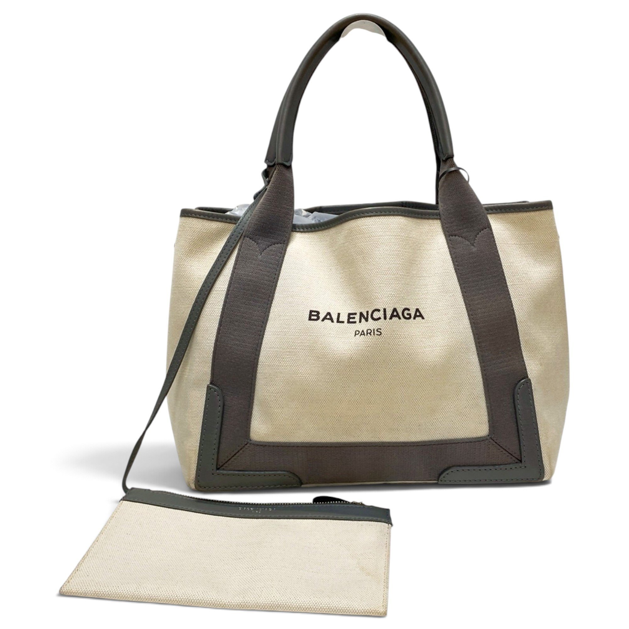Navy cabas cloth tote